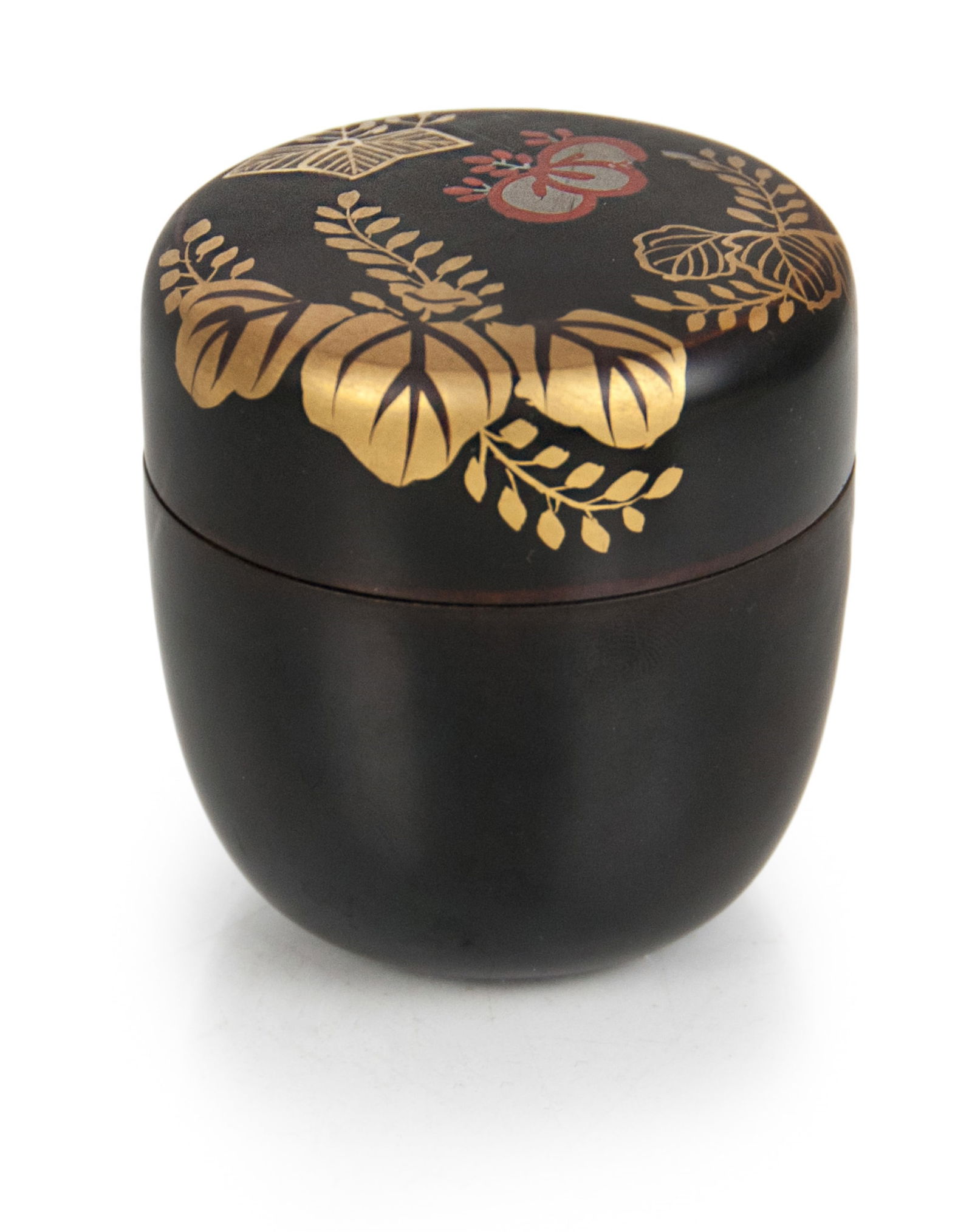 JAPANESE LACQUER TEA CADDY (1 of 2)