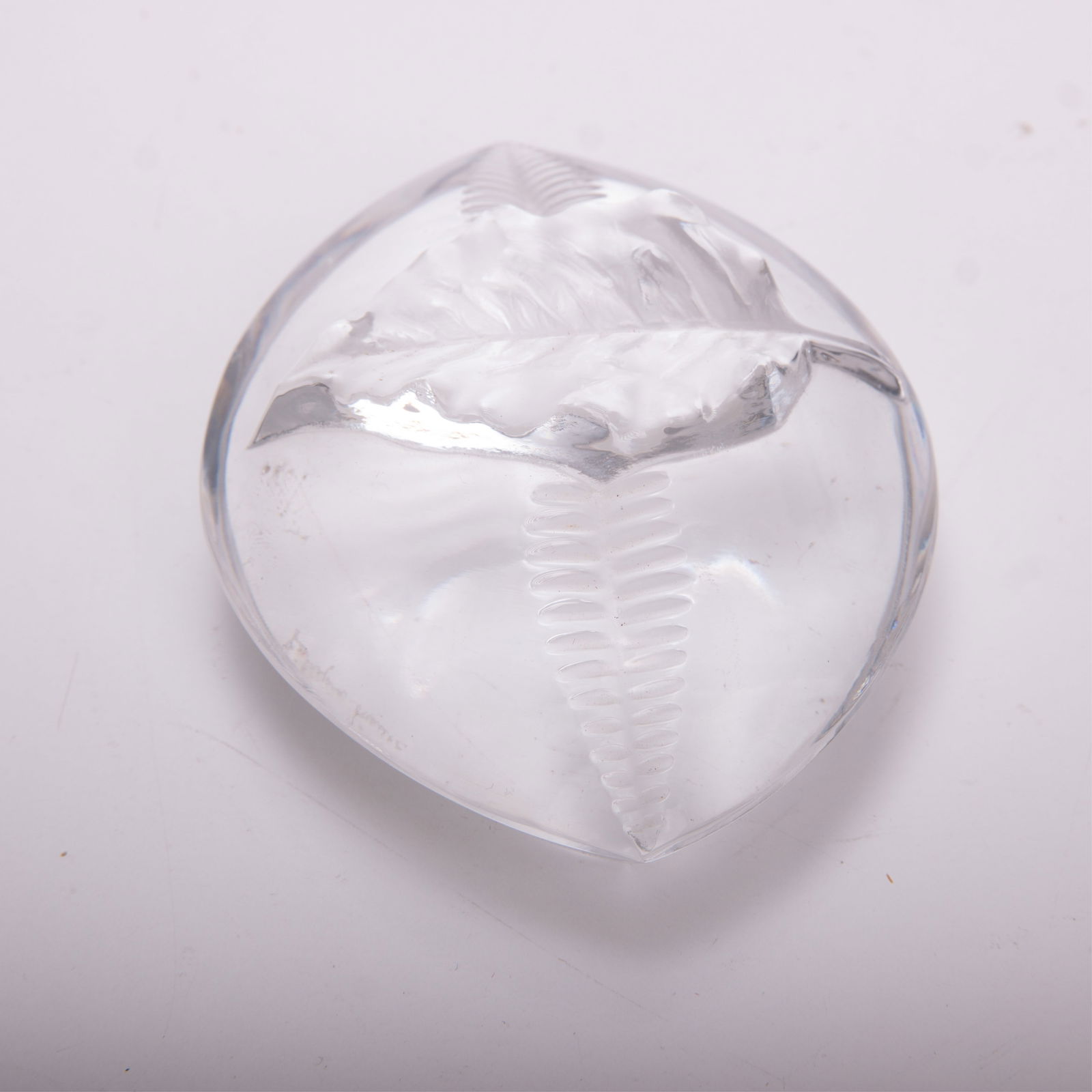 Lalique Leaf Paper Weight - 2