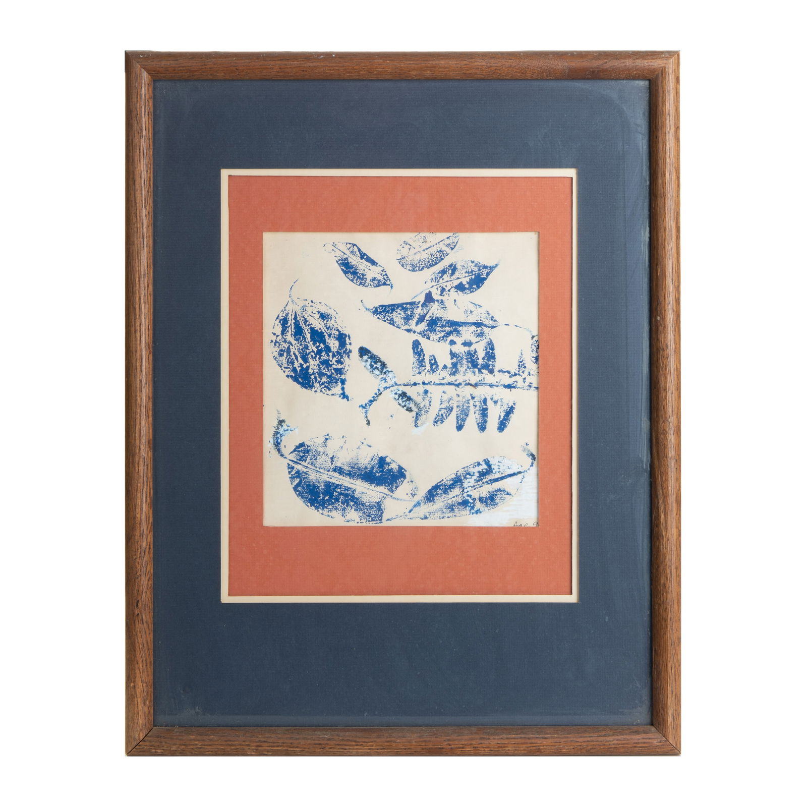 FRAMED LEAF PRESSED ART: FRAMED LEAF PRESSED ARTH:19in(48.2cm) W:15in(38.1cm)
