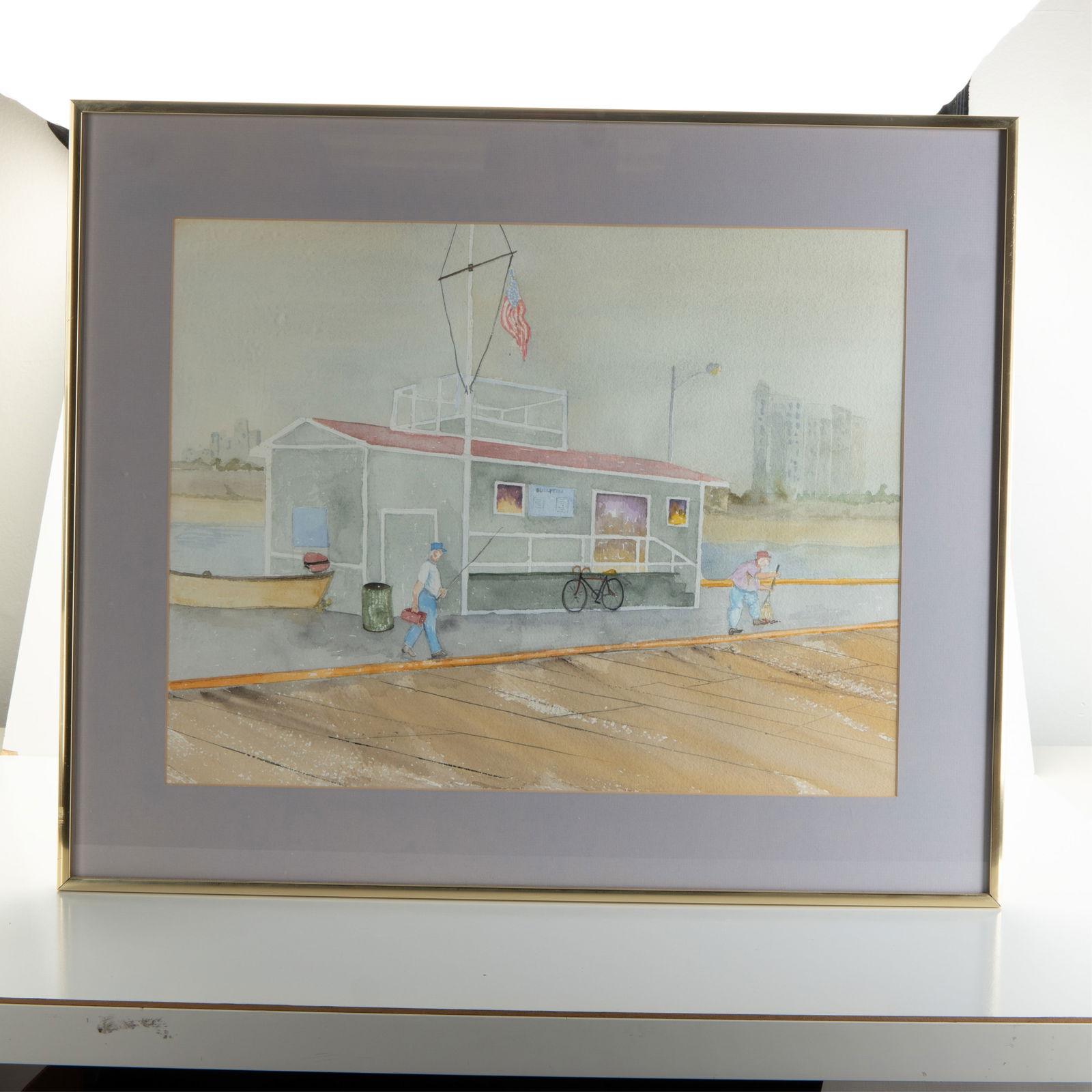 TWO FRAMED PAINTING, G NELSON AND UNSIGNED - 3