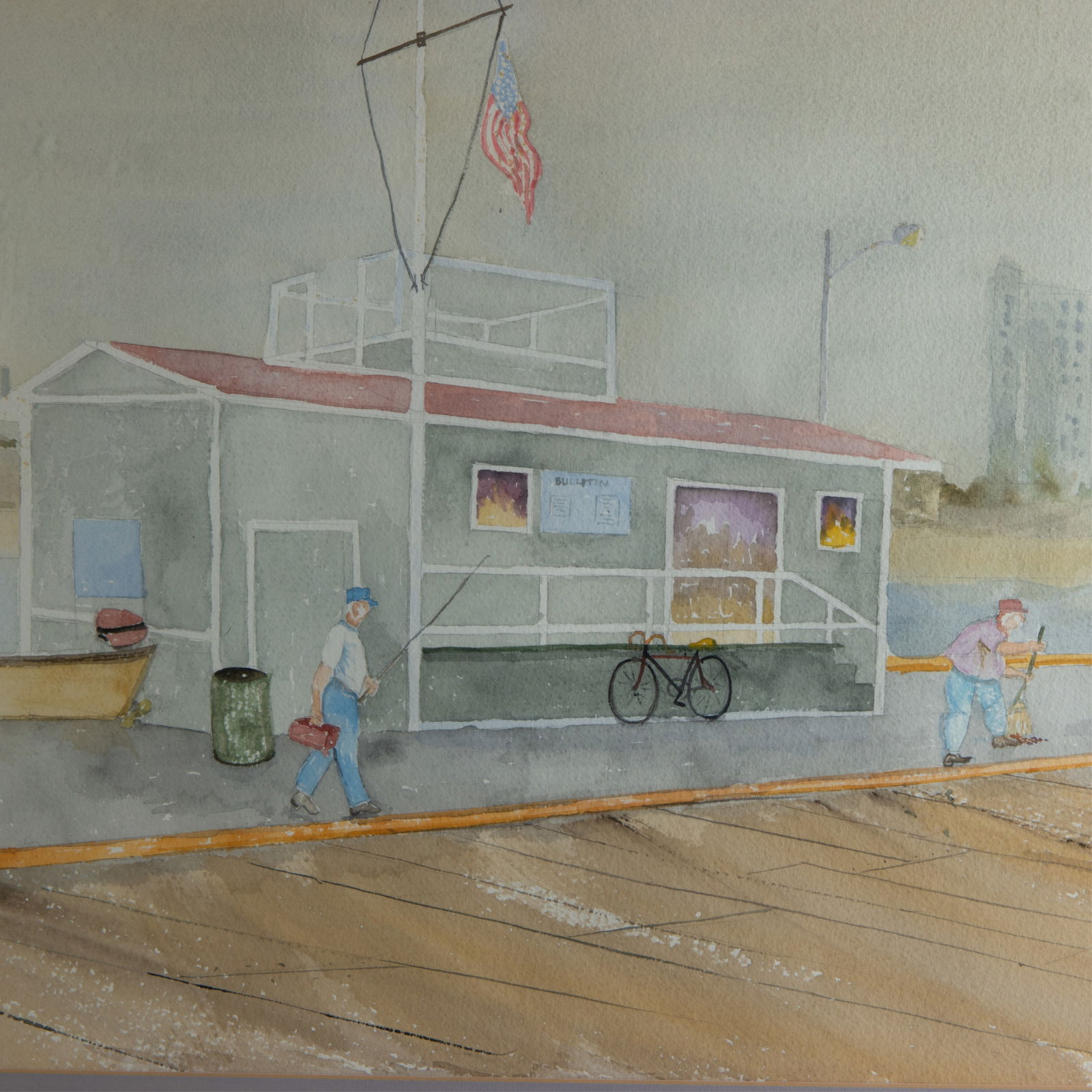 TWO FRAMED PAINTING, G NELSON AND UNSIGNED - 4