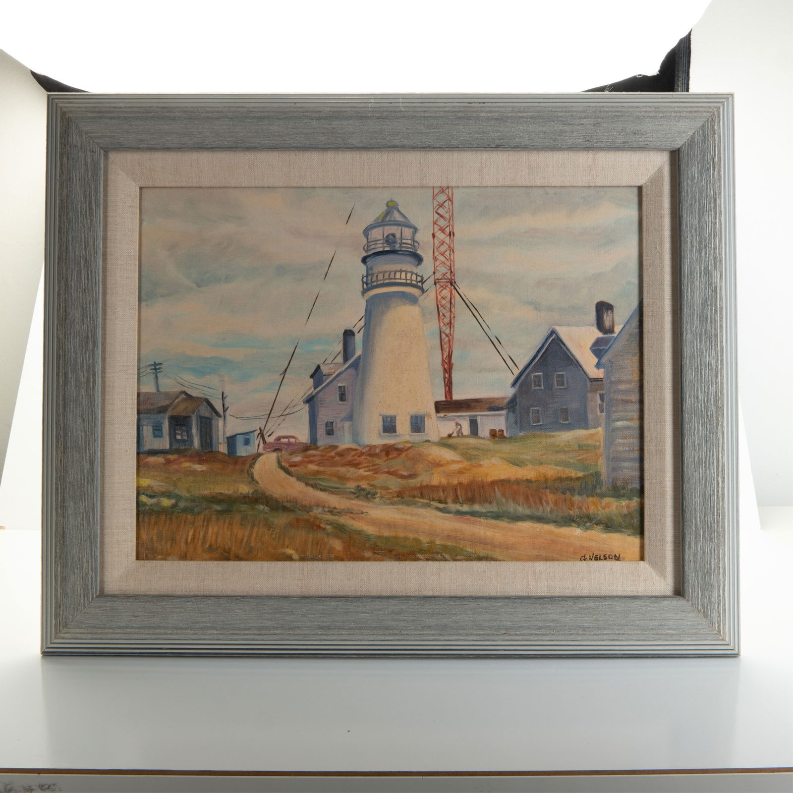 TWO FRAMED PAINTING, G NELSON AND UNSIGNED - 5