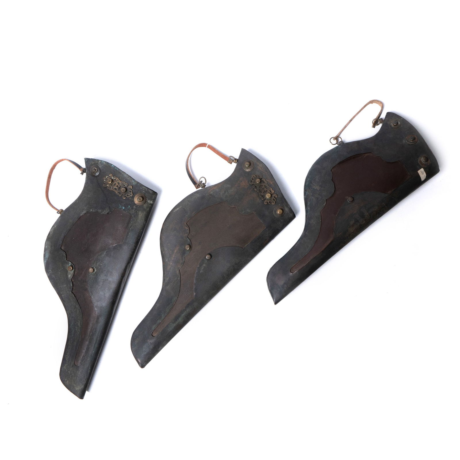 Set Of Three Bow Cases: Set Of Three Bow CasesLargest : L: 15 in ( 38 cm ) W: 9 in. ( 22.86 cm )