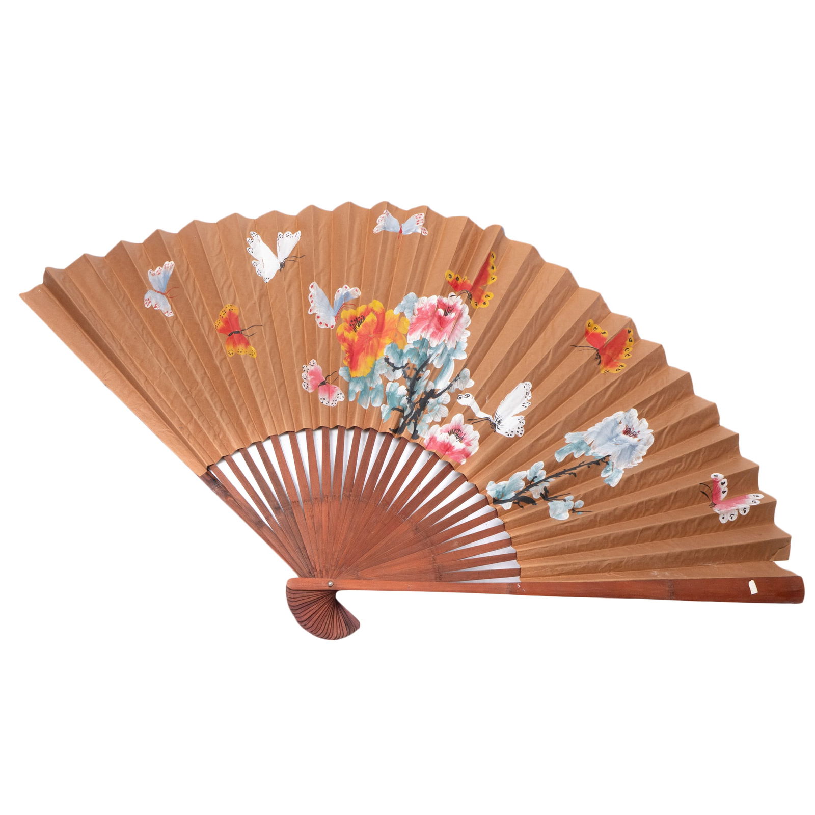 LARGE DECORATIVE FOLDING CHINESE FAN (1 of 6)