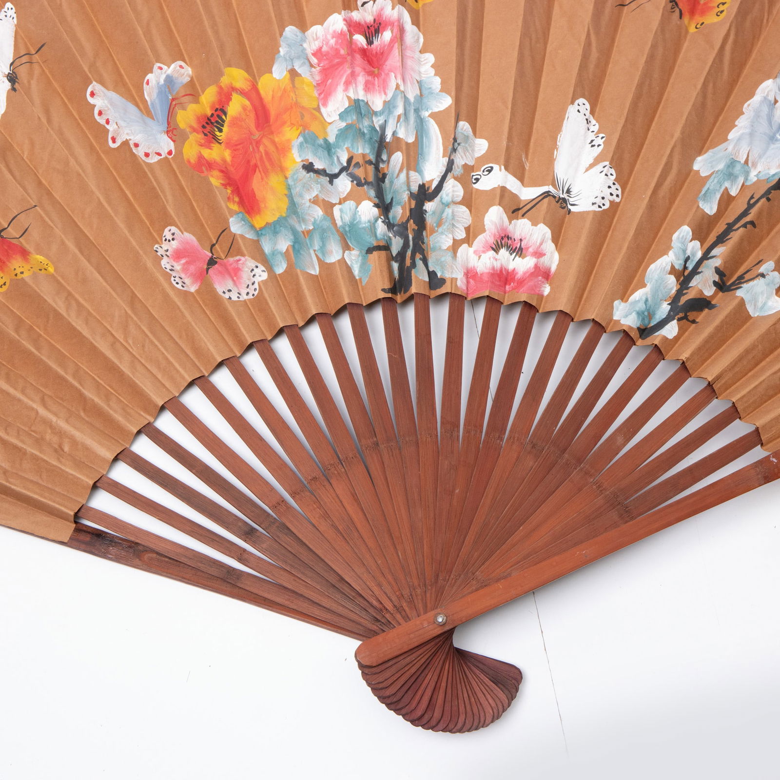 LARGE DECORATIVE FOLDING CHINESE FAN - 3