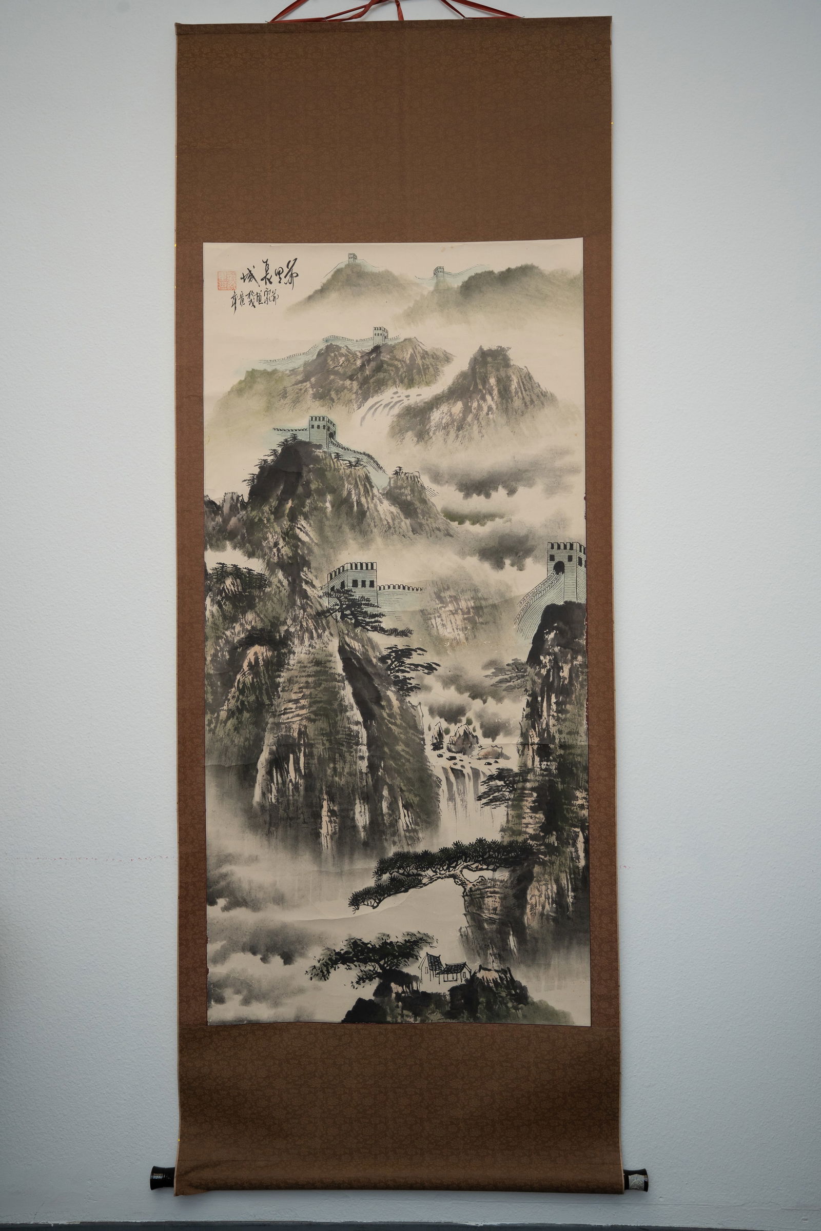 Chinese Ink and Watercolor Hanging Scroll Painting (1 of 6)