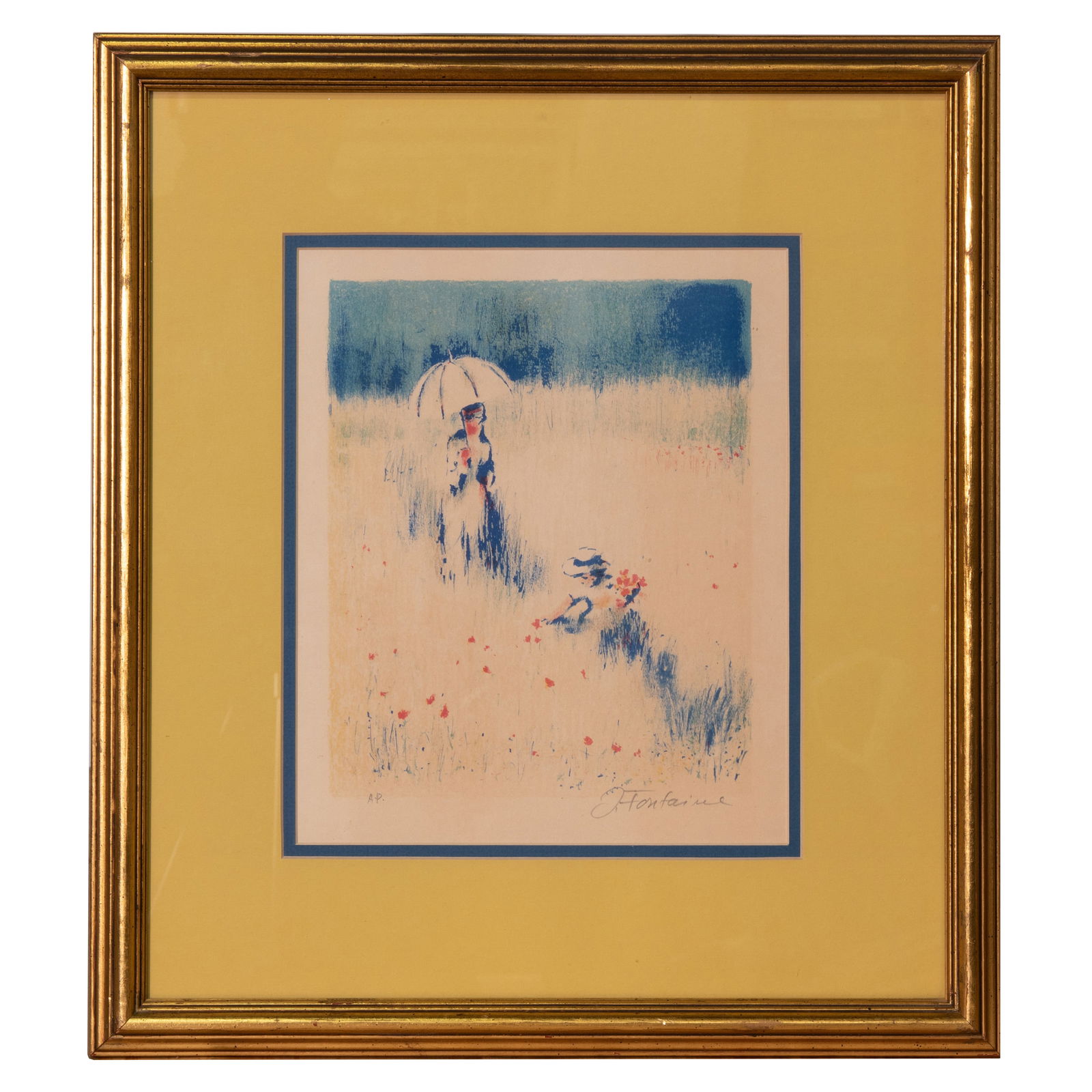 Signed Water Color Landscape Framed Art (1 of 10)