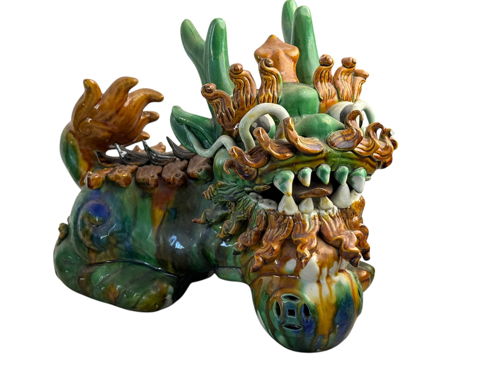 Pair Of SU SAN CAI Figure of Foo Loins (1 of 5)