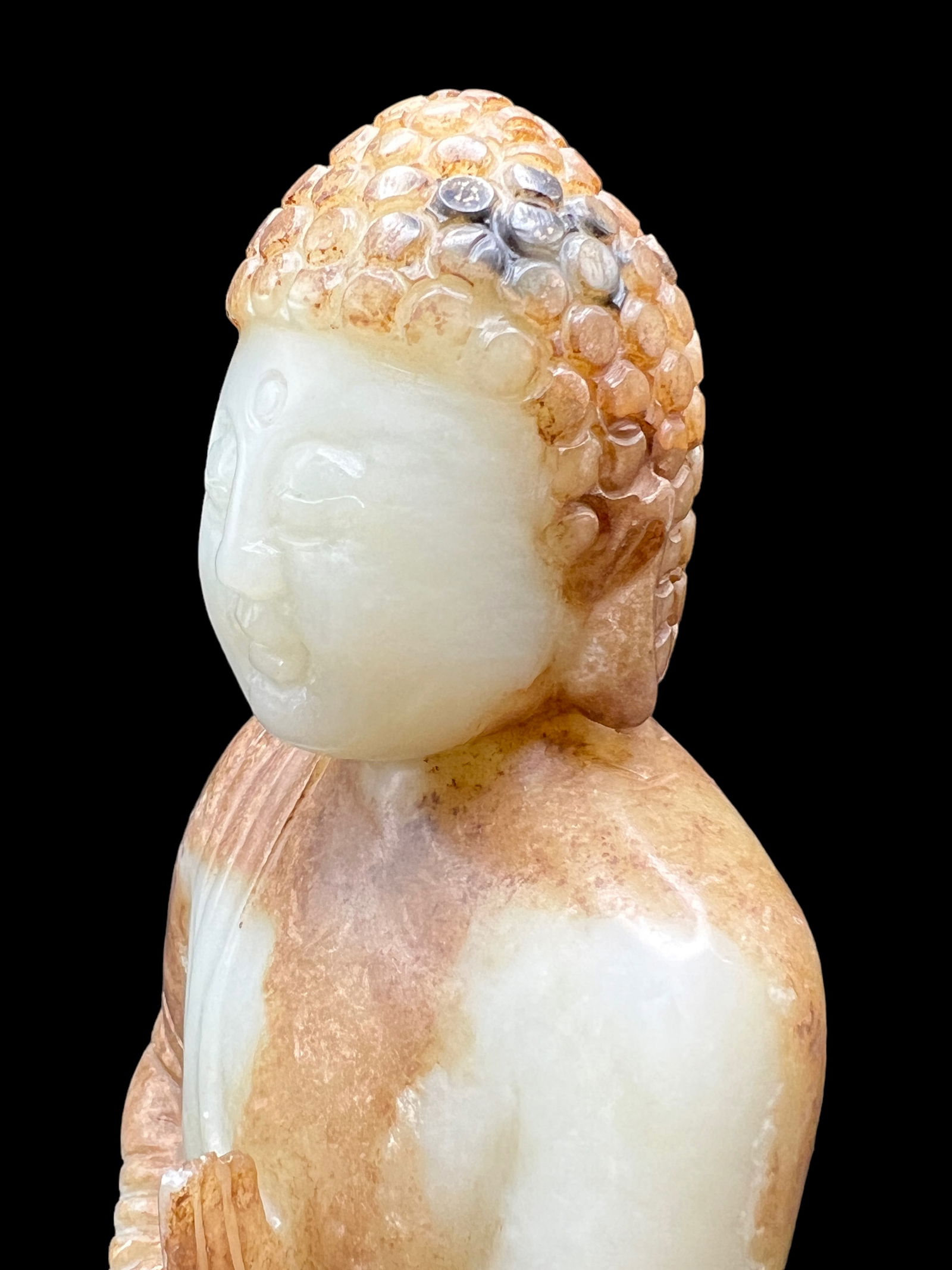 Carved Nephrite Stone Buddha - 2
