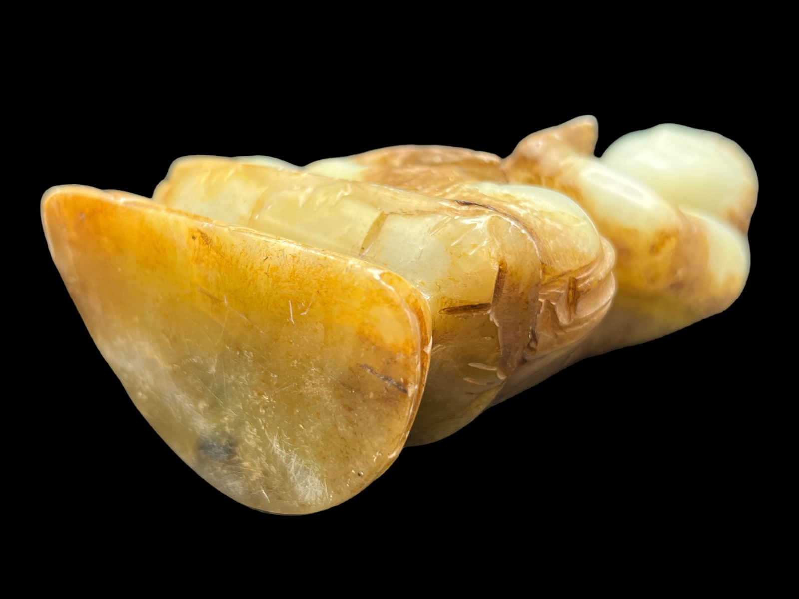 Carved Nephrite Stone Buddha - 3