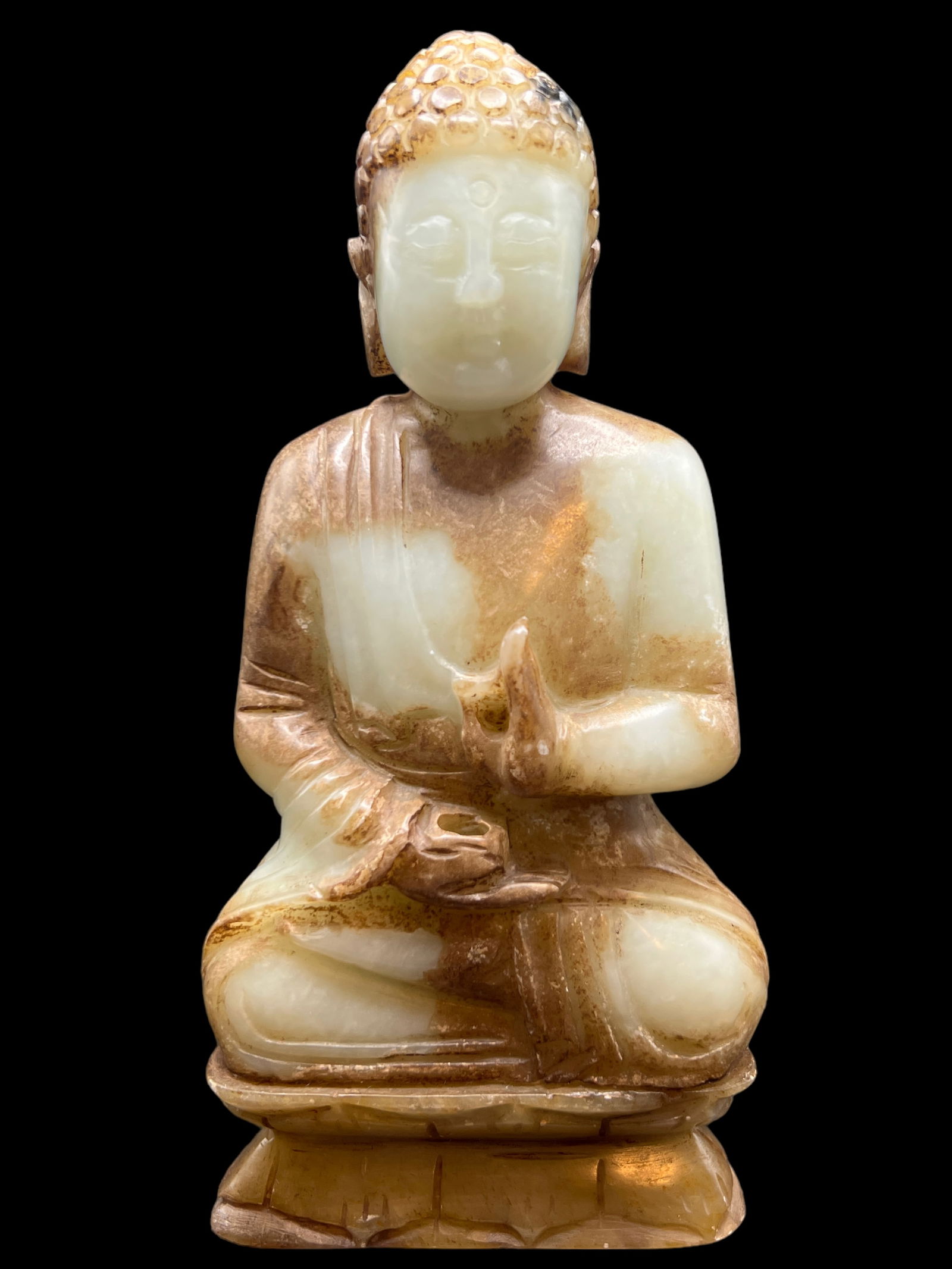 Carved Nephrite Stone Buddha - 4