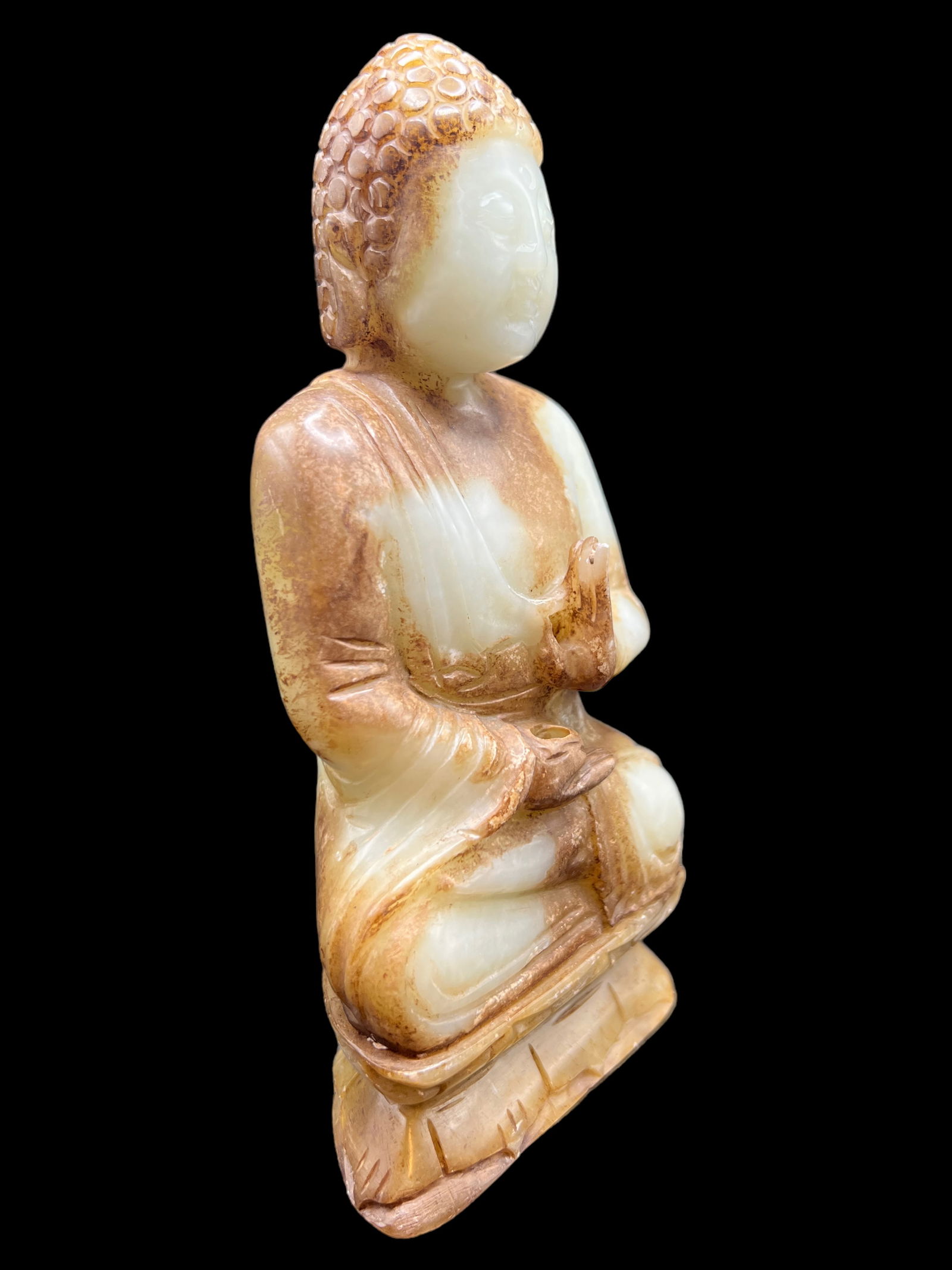 Carved Nephrite Stone Buddha - 5