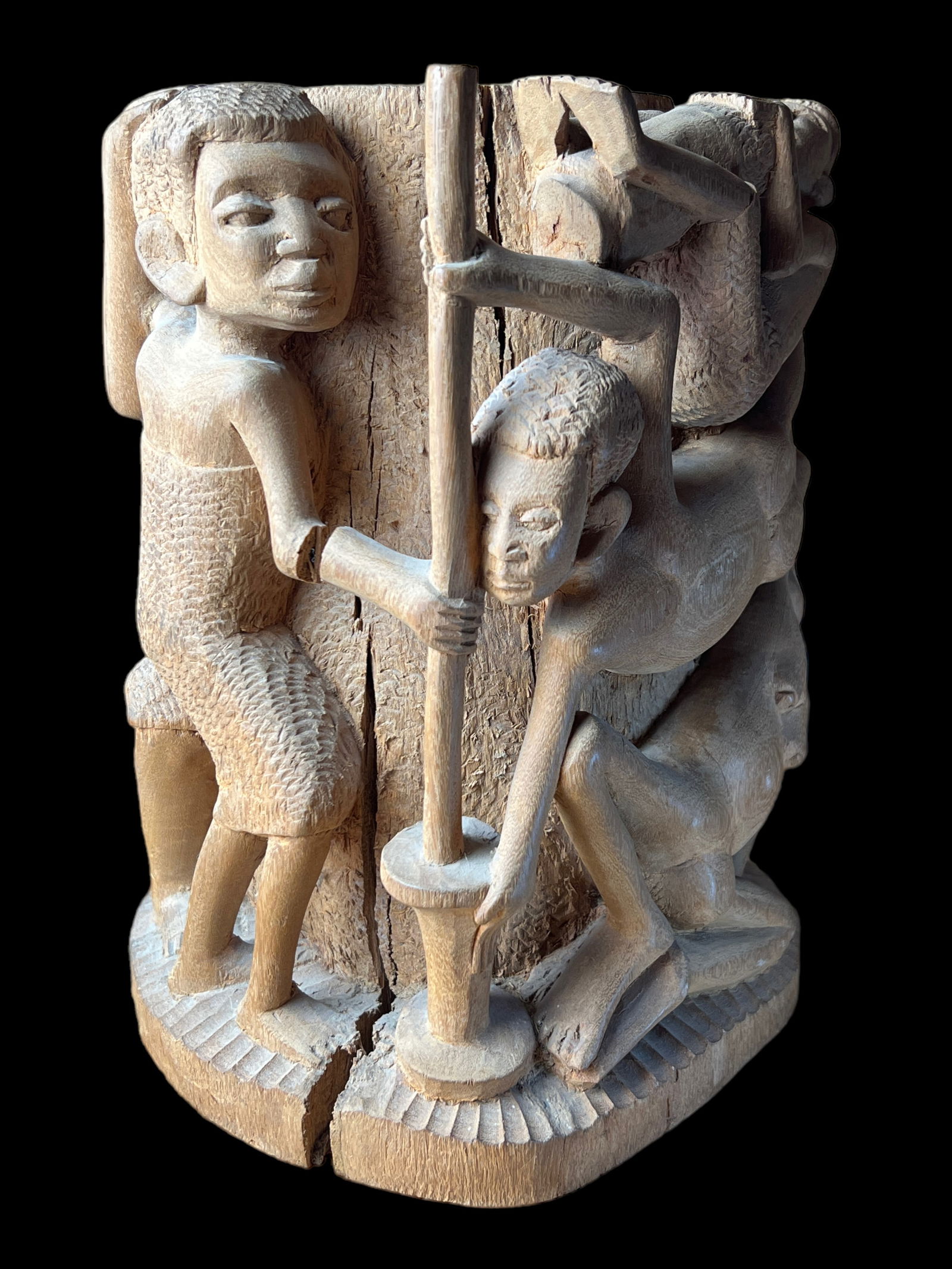 Carved Wood African Statue (1 of 7)