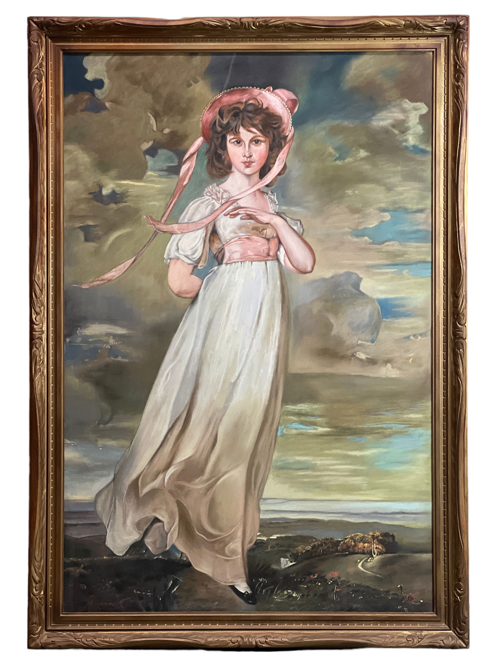 Large Framed "Thomas Lawrence" Pinky: Large Framed "Thomas Lawrence" PinkyH : 53 1/2 in ( 135.89 cm ) W : 37 3/8 in ( 94.93 cm )