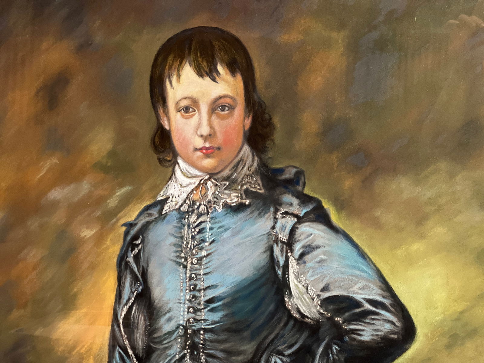 Large Framed "The Blue Boy" - 2