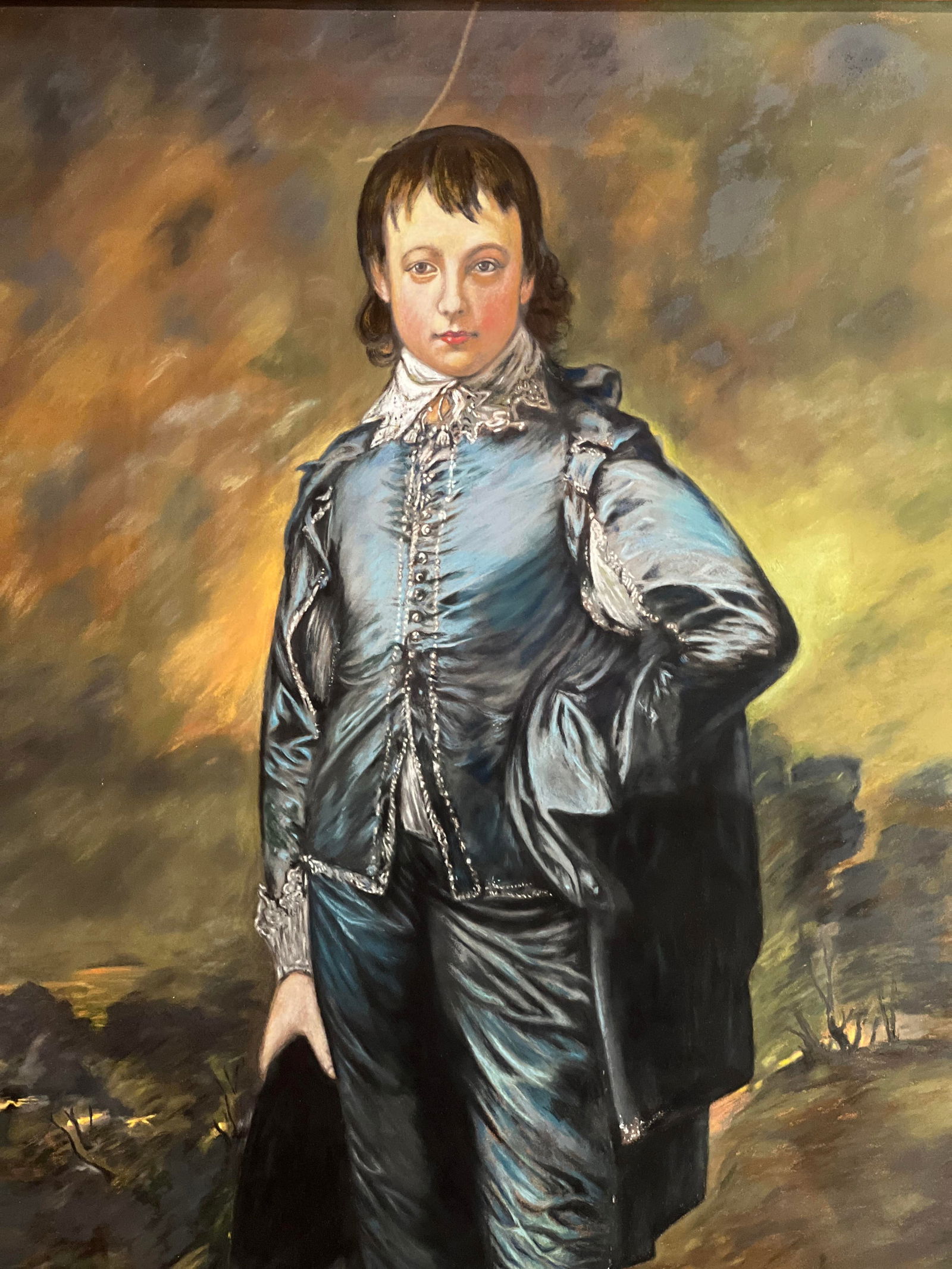 Large Framed "The Blue Boy" - 3