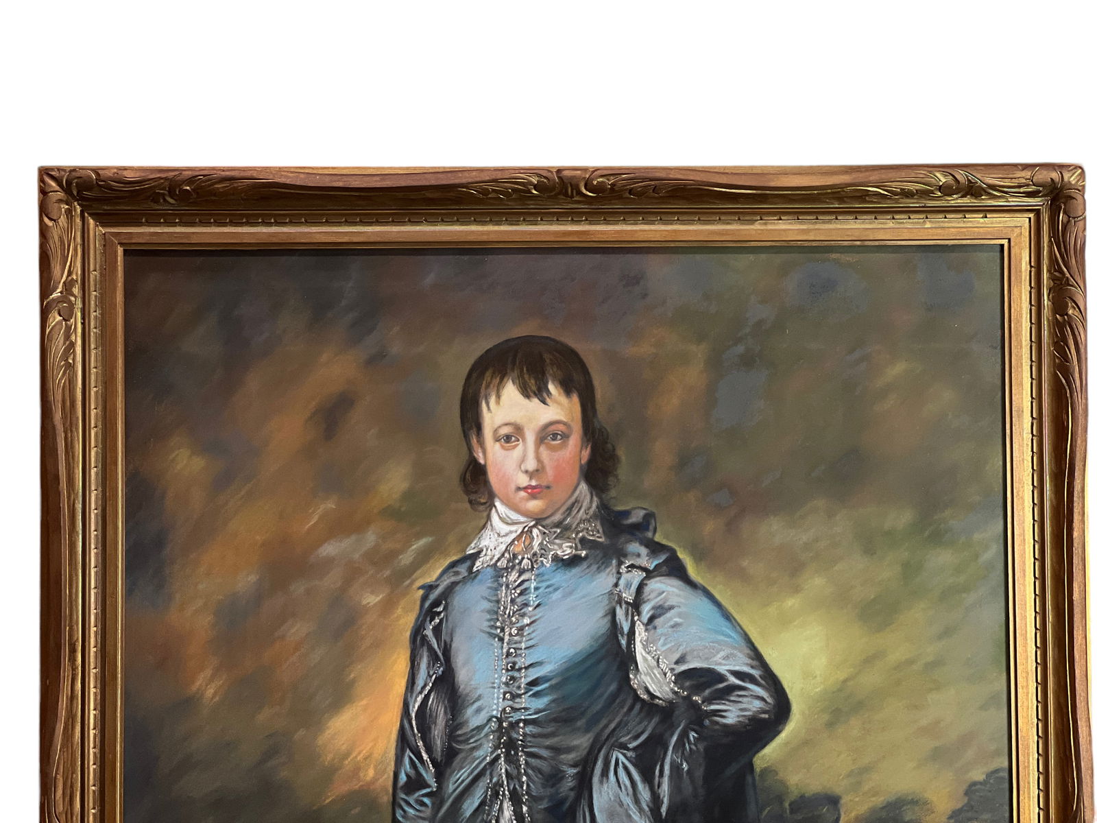 Large Framed "The Blue Boy" - 4