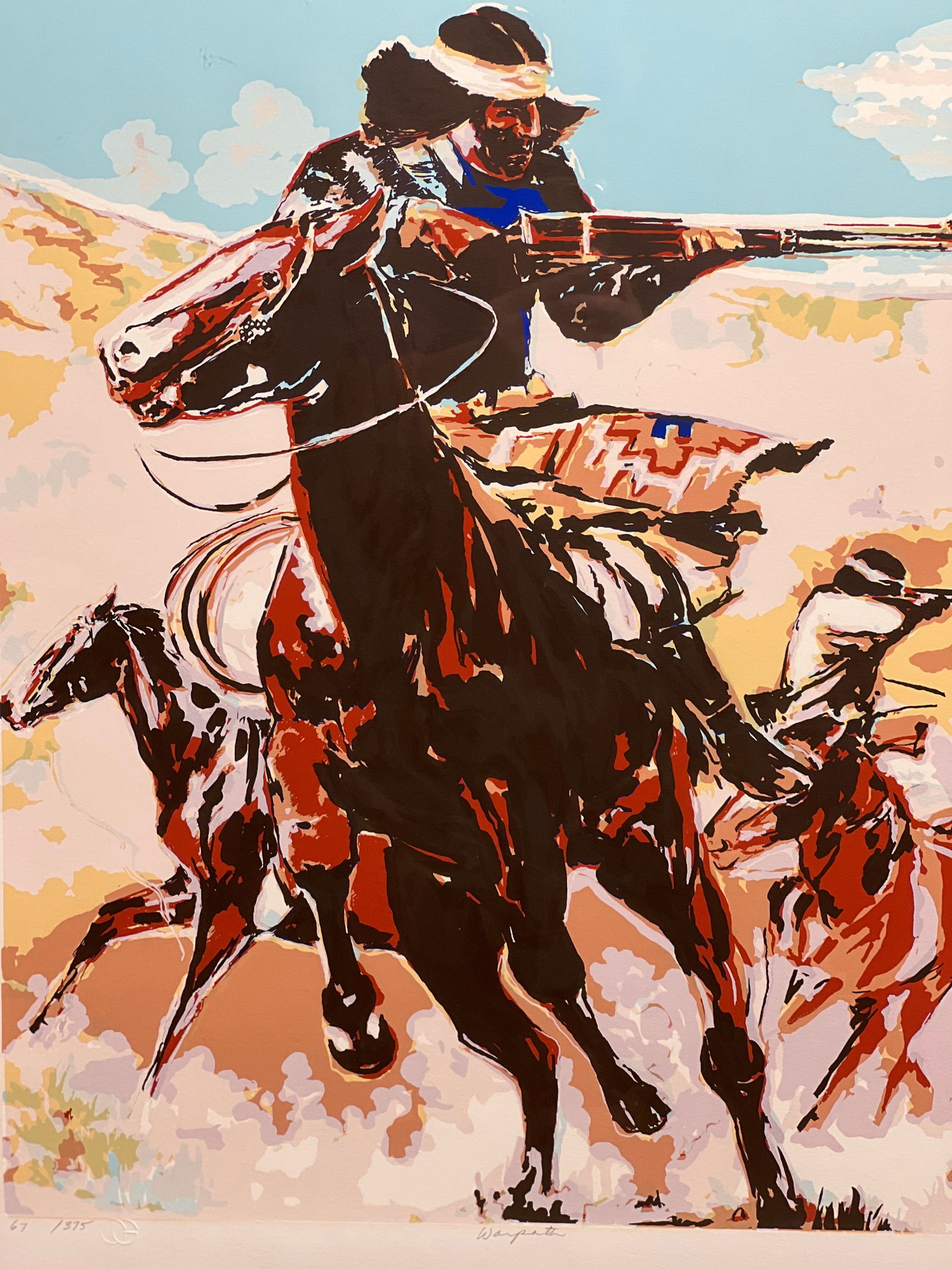 Signed McCauley Western Lithograph Print - 6
