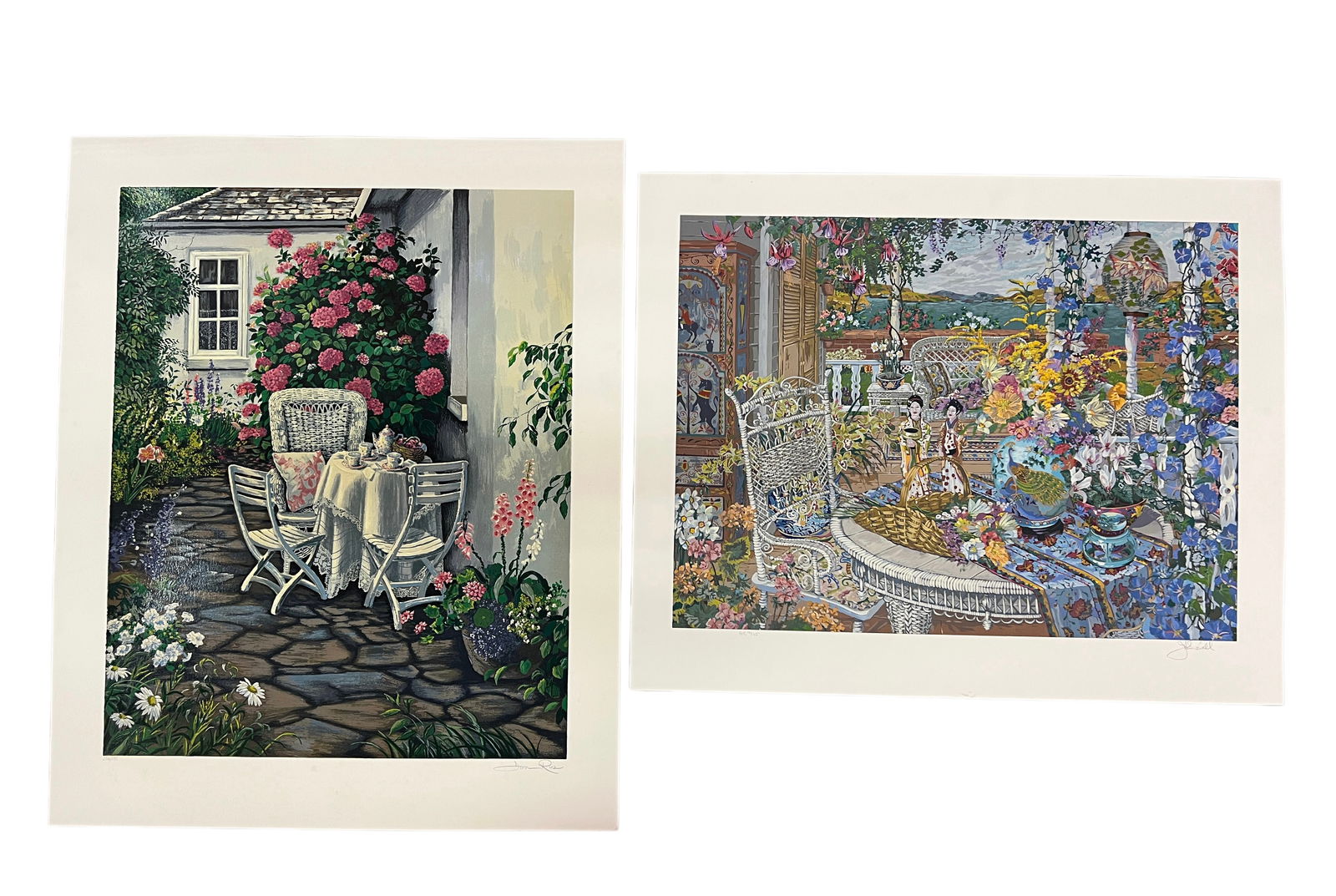 Two John Powell Prints 256/295,16/25: Two John Powell Prints 256/295,16/25H : 32 1/2 in ( 82.55 cm ) W : 39 1/2 in ( 100.33 cm)