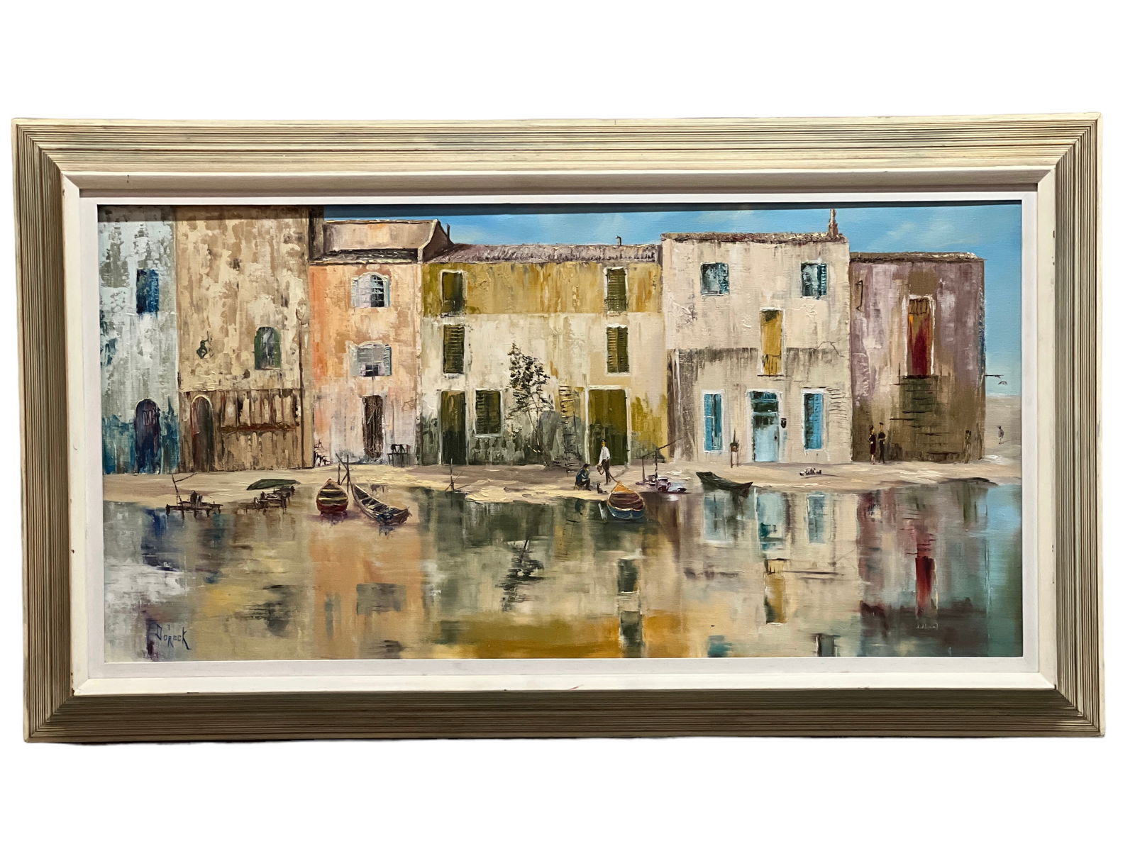 Framed Oil Painting , Siged Doreck: Framed Oil Painting , Siged DoreckH : 27 1/4 in ( 69.22 cm ) W : 47 in ( 119.38 cm )