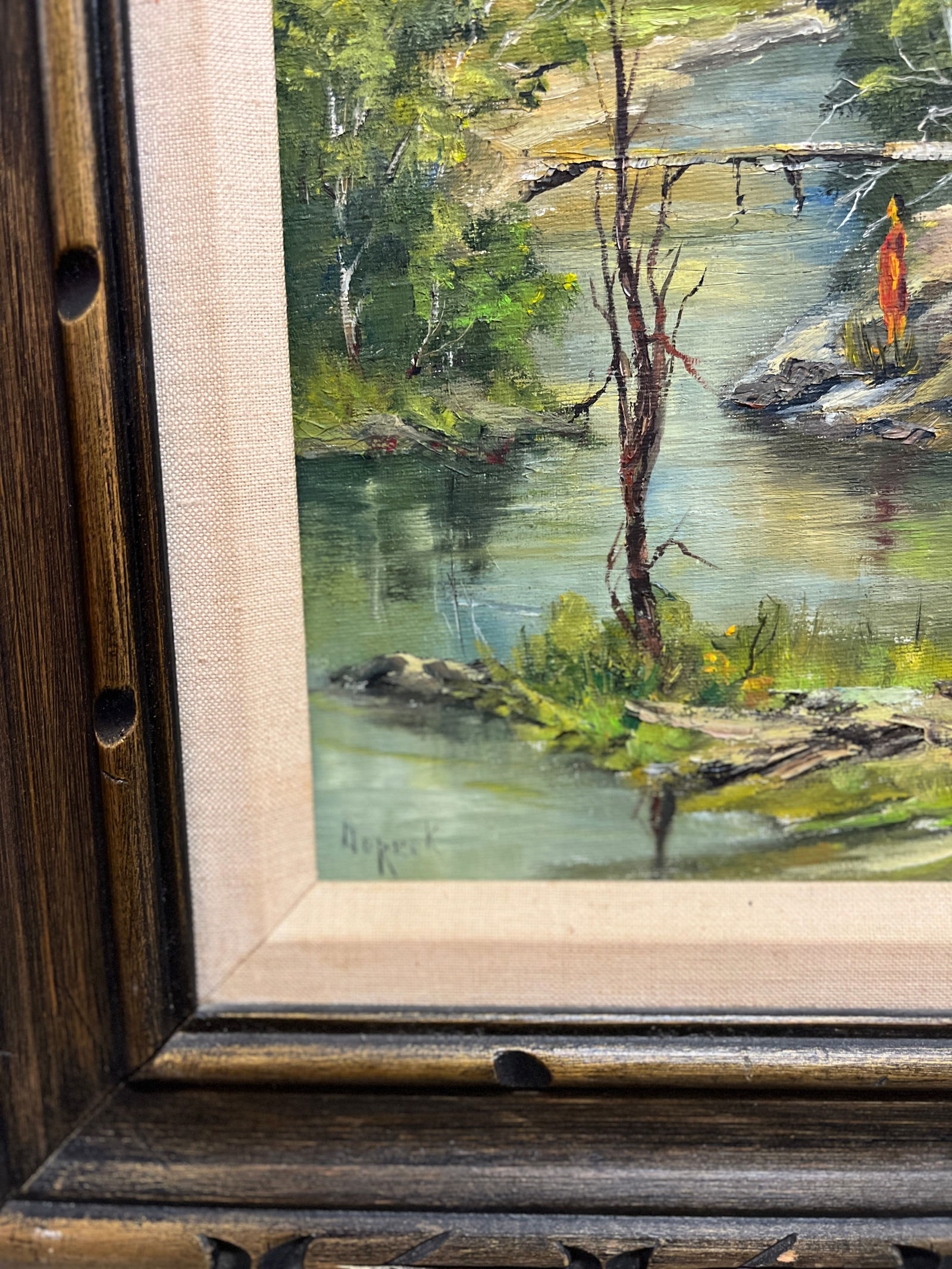 Two Framed Oil Paintings - 4