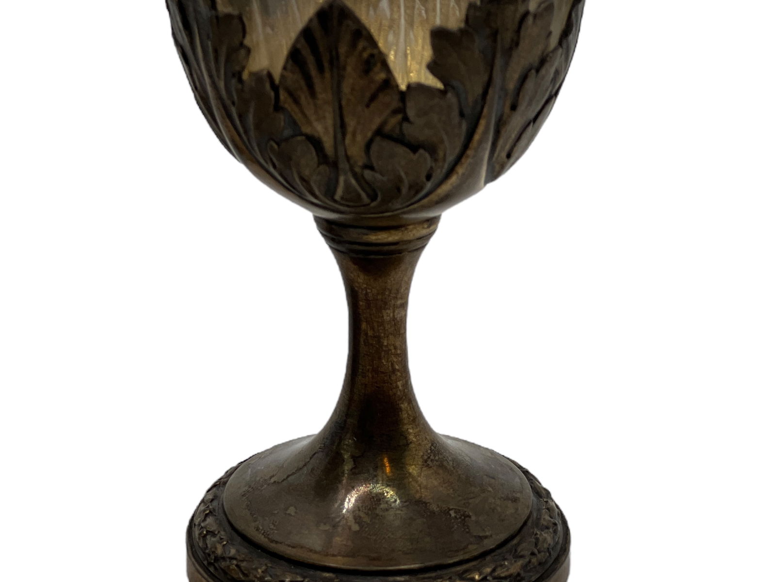 Four Glass Goblet Mounted - 4