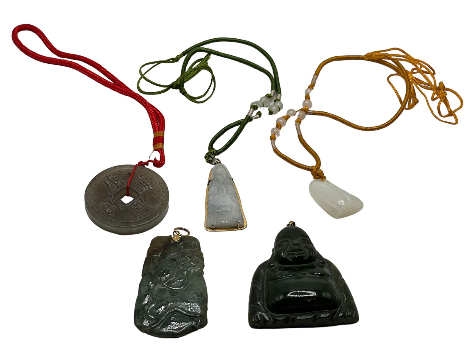 Five Jade Carving Pendants (1 of 6)