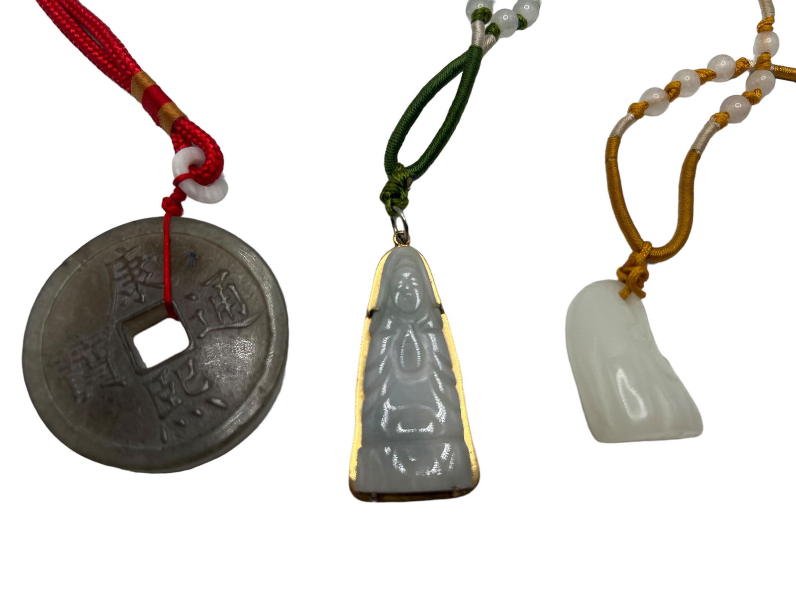 Five Jade Carving Pendants - 3