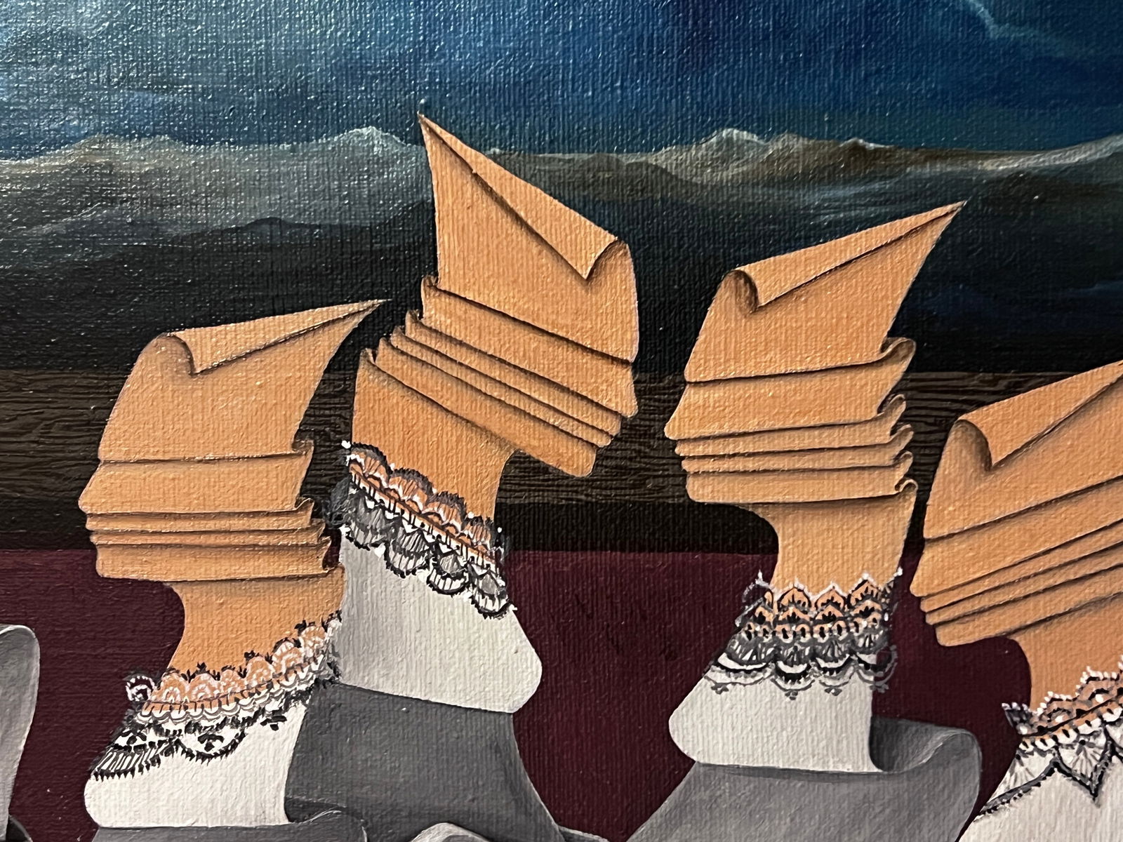 Unsigned Oil Painting "The Last Supper" - 2