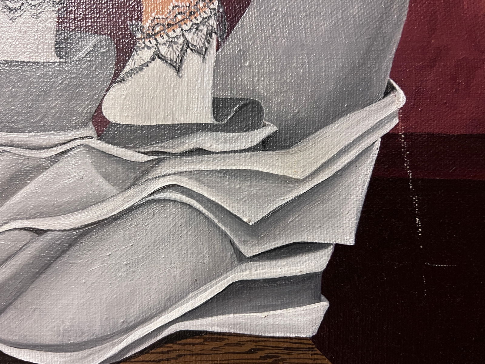 Unsigned Oil Painting "The Last Supper" - 5