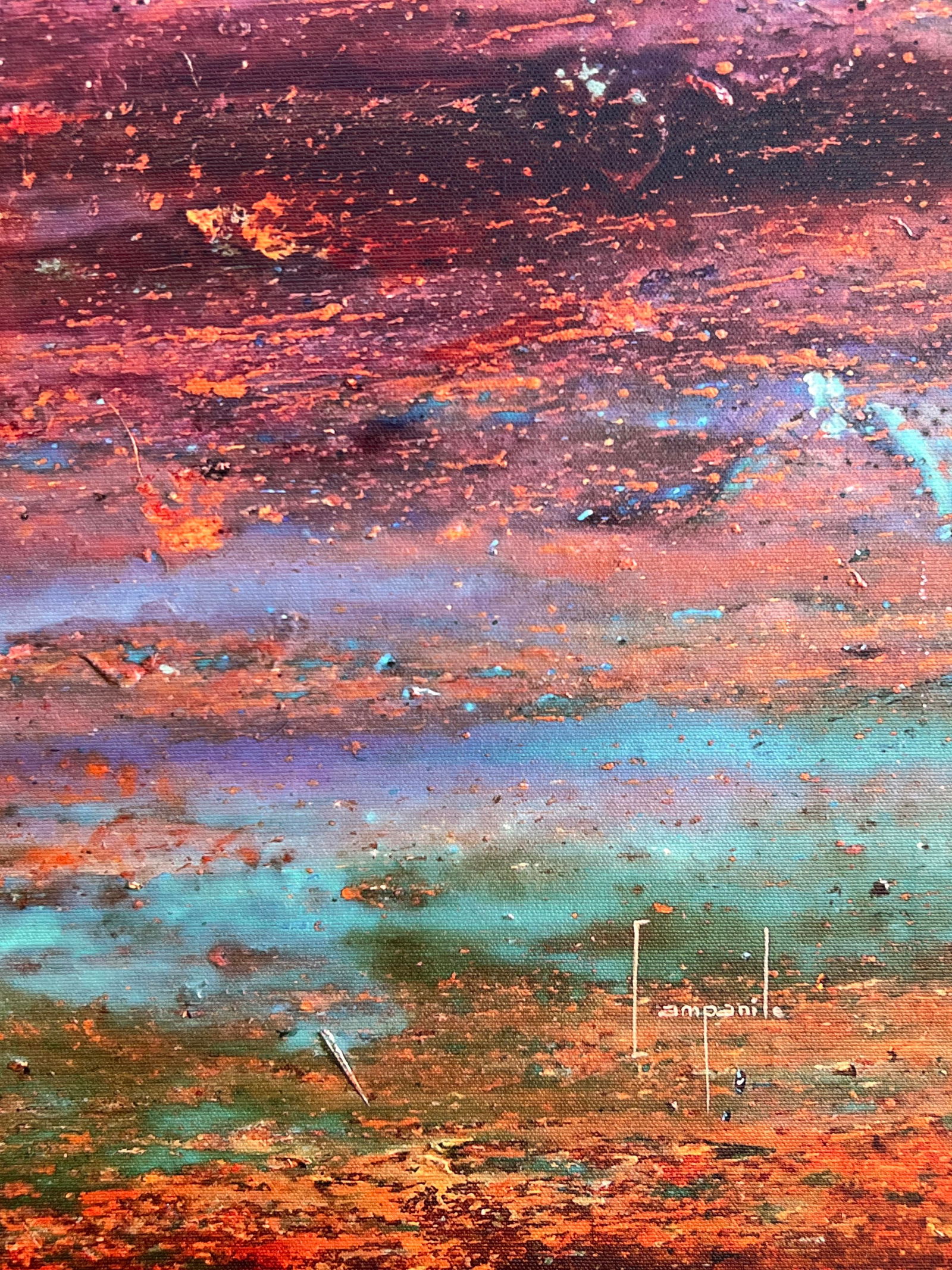 Oil on Canvas, Signed Campanile - 2