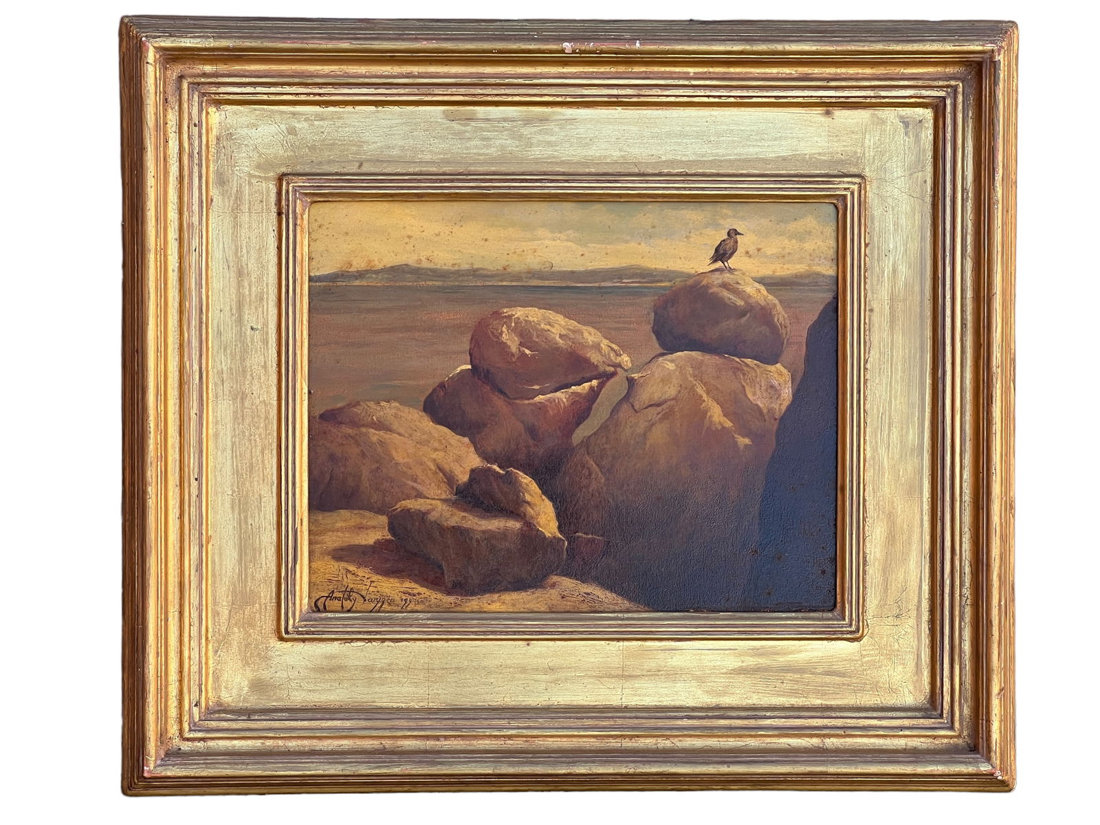 Oil Painting on Canvas, Signed: Oil Painting on Canvas, SignedH : 19 1/2 in ( 49.53 cm ) W : 22 1/2 in ( 57.15 cm ) Provenance: Contemporary Masters Gallery In Island in Maui County, Hawaii.