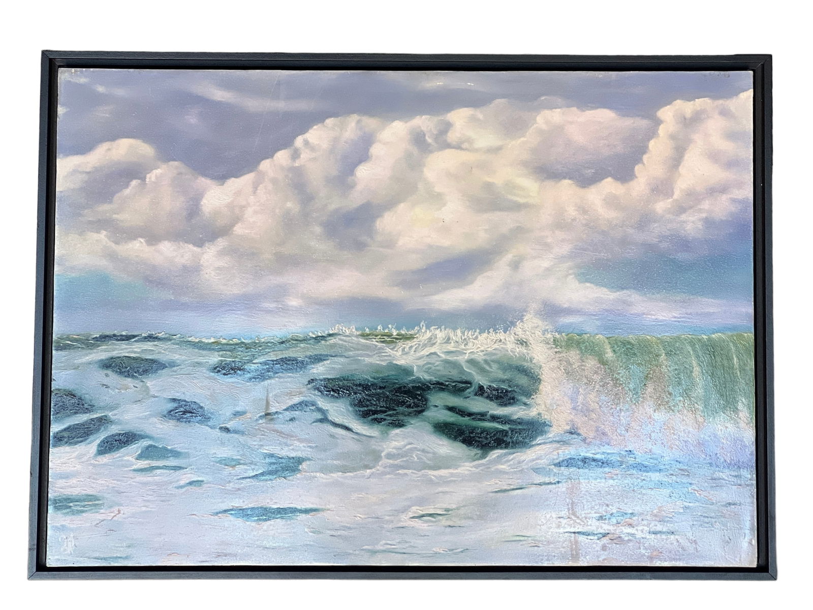Oil Painting on Board, Signed: Oil Painting on Board, SignedH : 15 in ( 38.1 cm ) W : 21 1/2 in ( 54.61 cm ) Provenance: Contemporary Masters Gallery In Island in Maui County, Hawaii.
