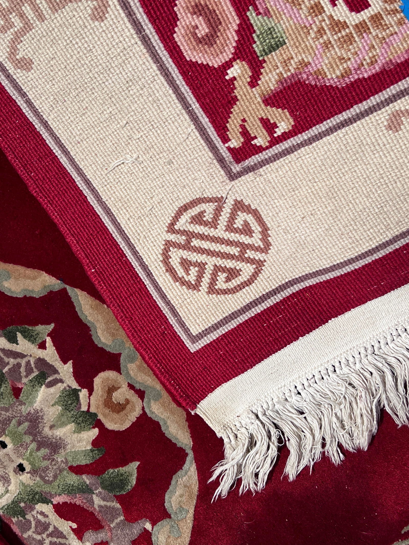 Handmade Red Rug Dragon - 11