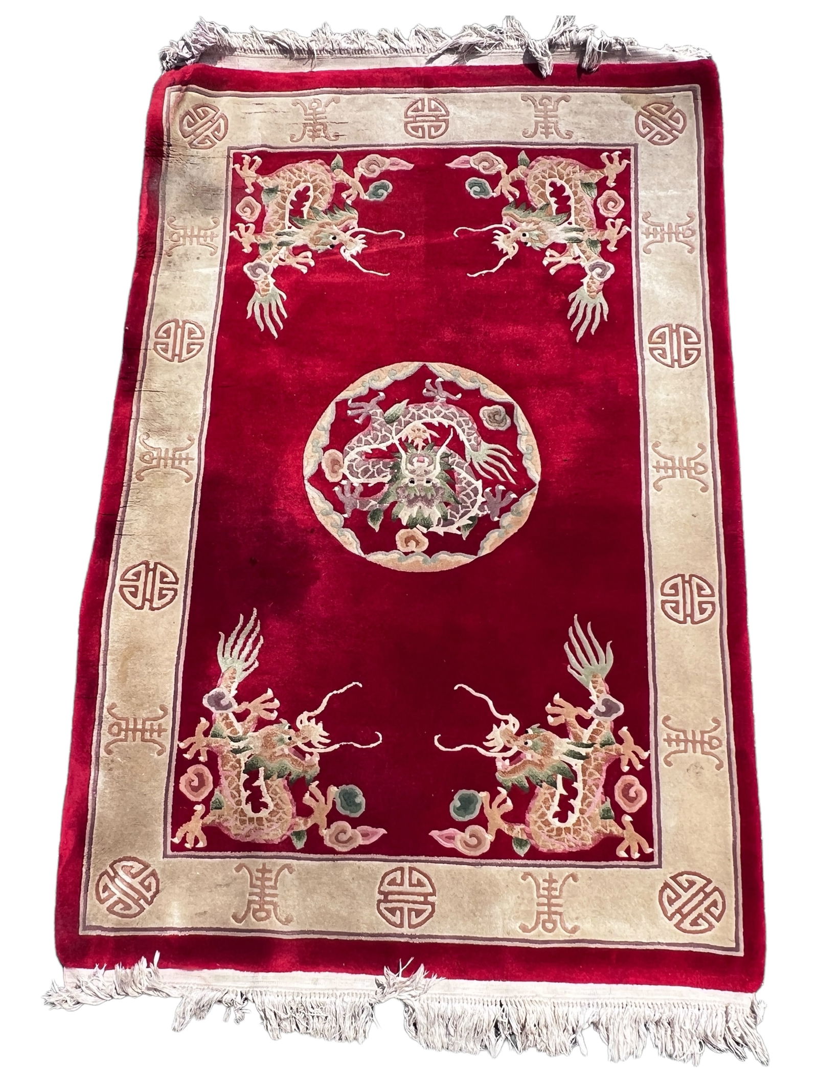 Handmade Red Rug Dragon - 2