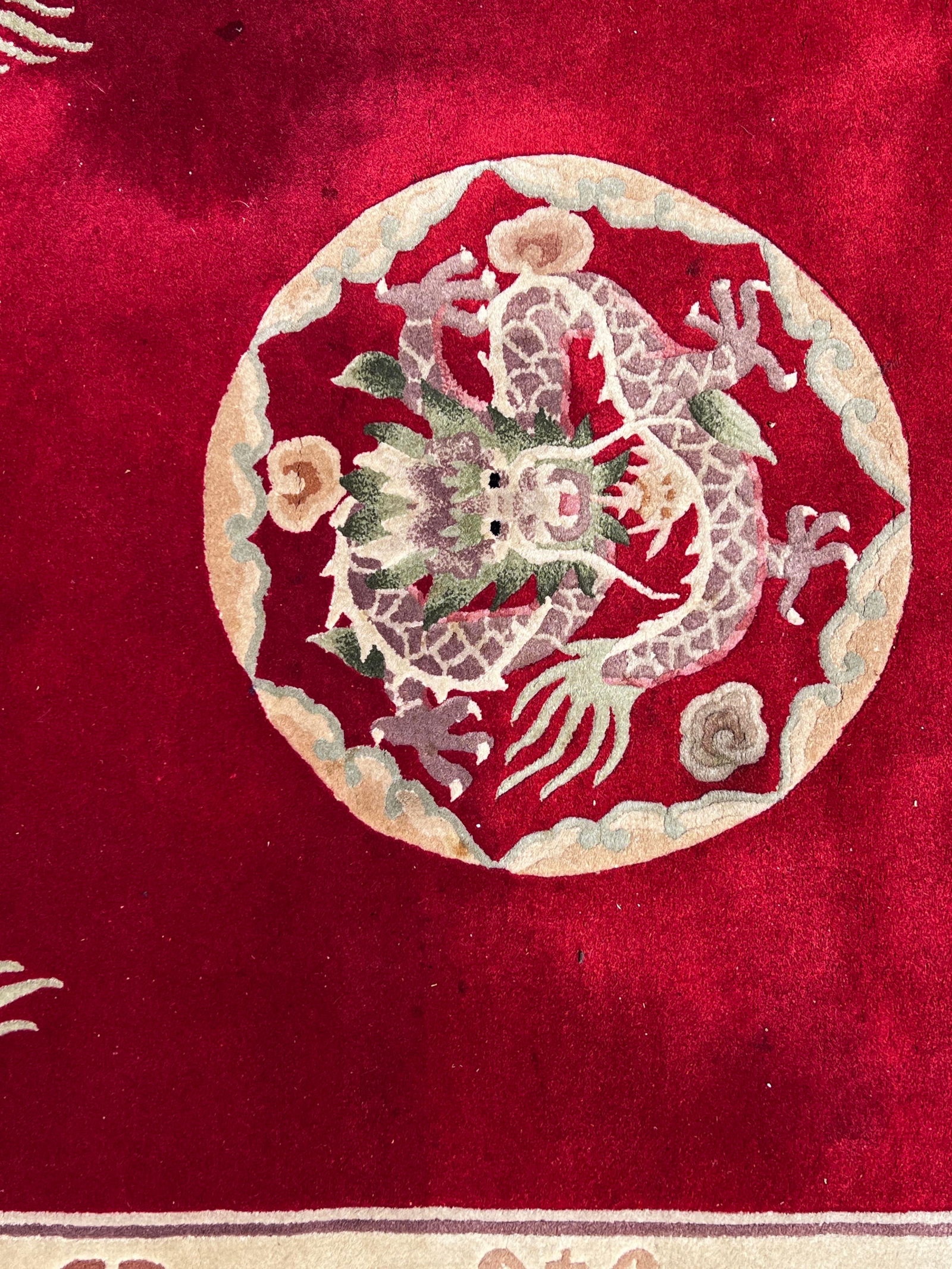 Handmade Red Rug Dragon - 8