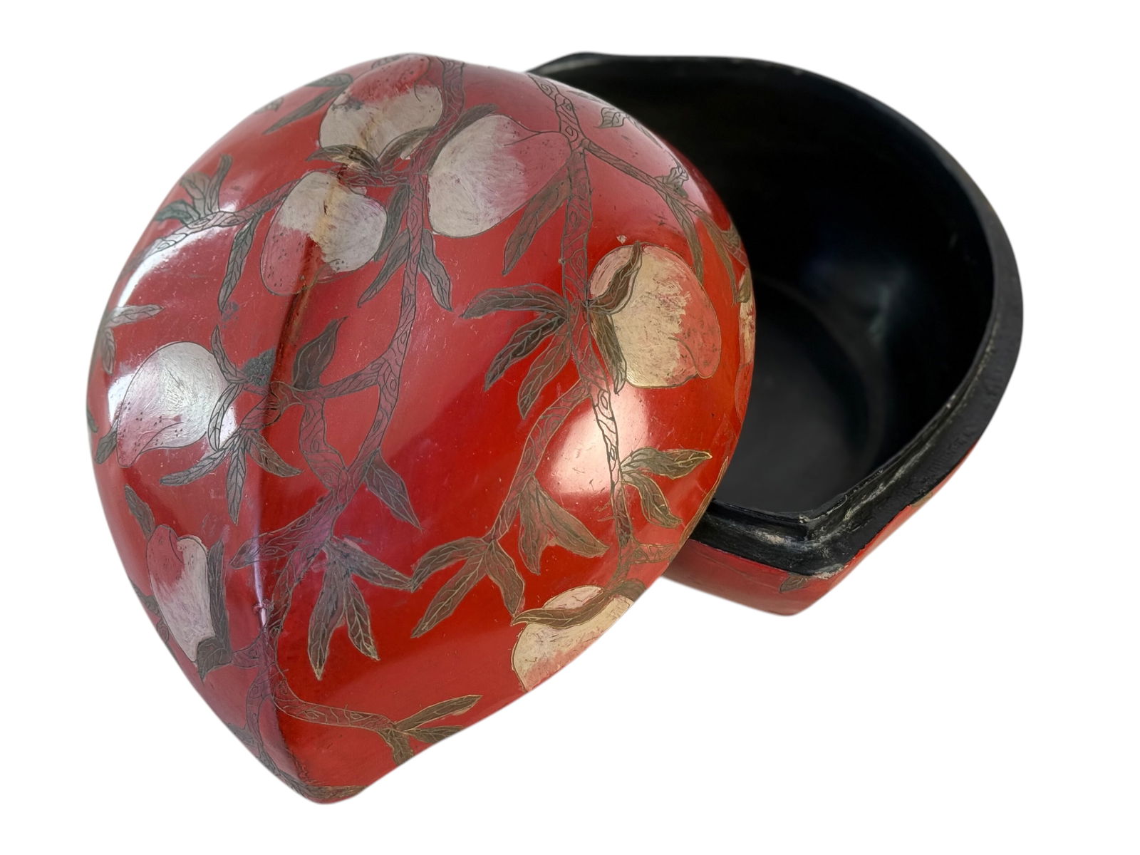 Two Red Lacquer Boxes with Lids - 3