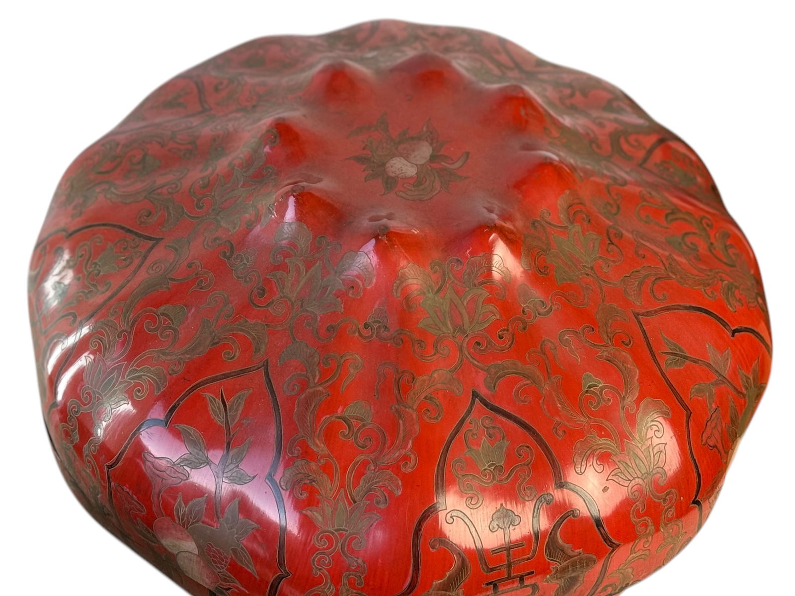 Two Red Lacquer Boxes with Lids - 5