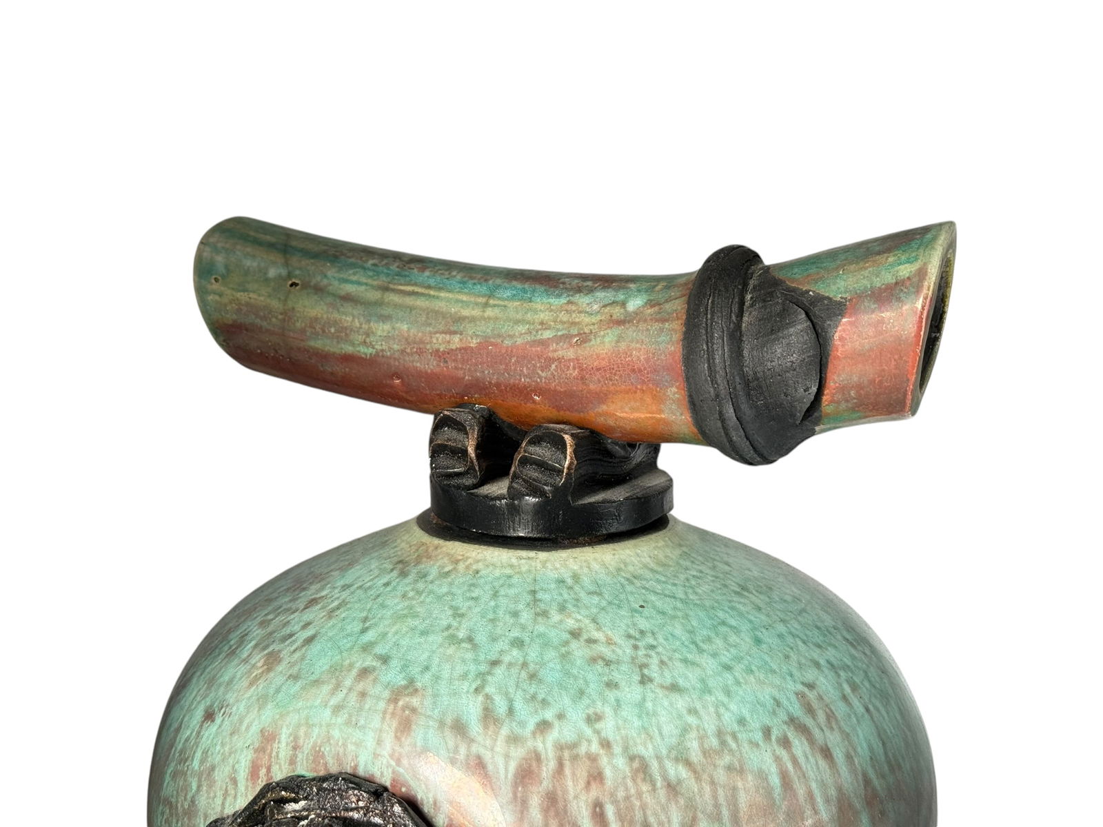 A Pottery Jar with Lid - 3