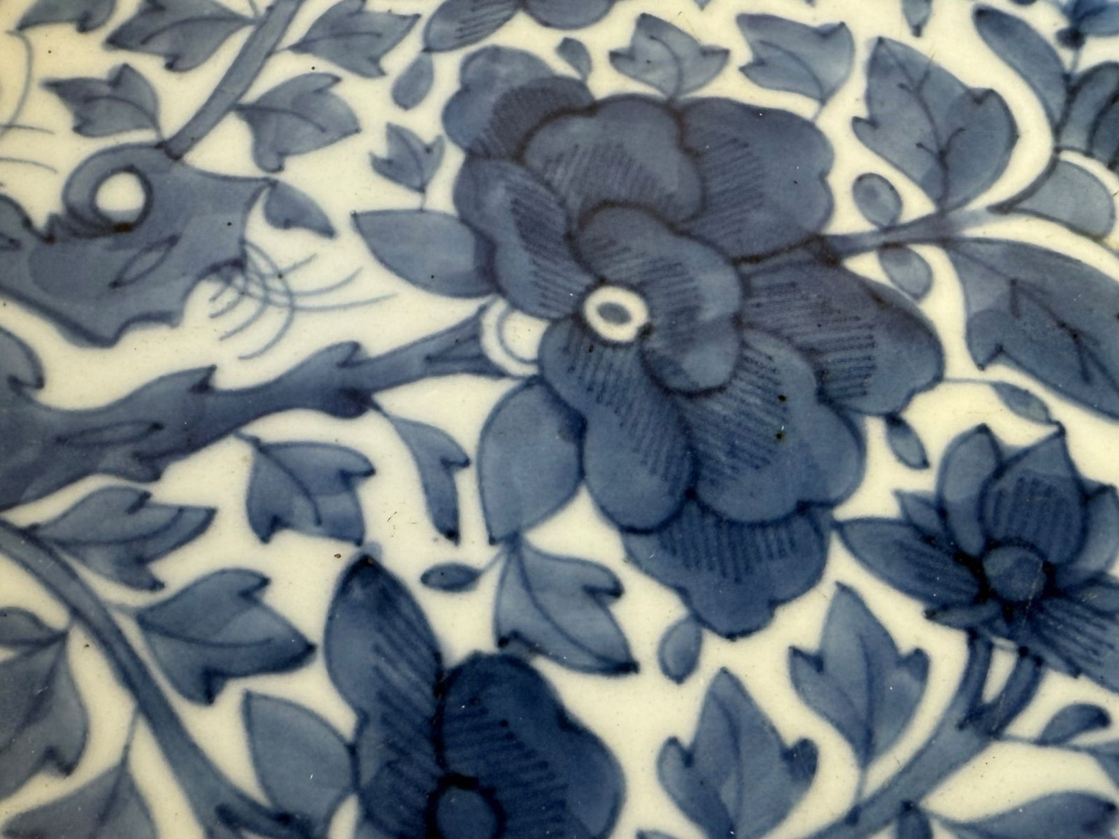 Two Blue and White Flower Dishes - 2