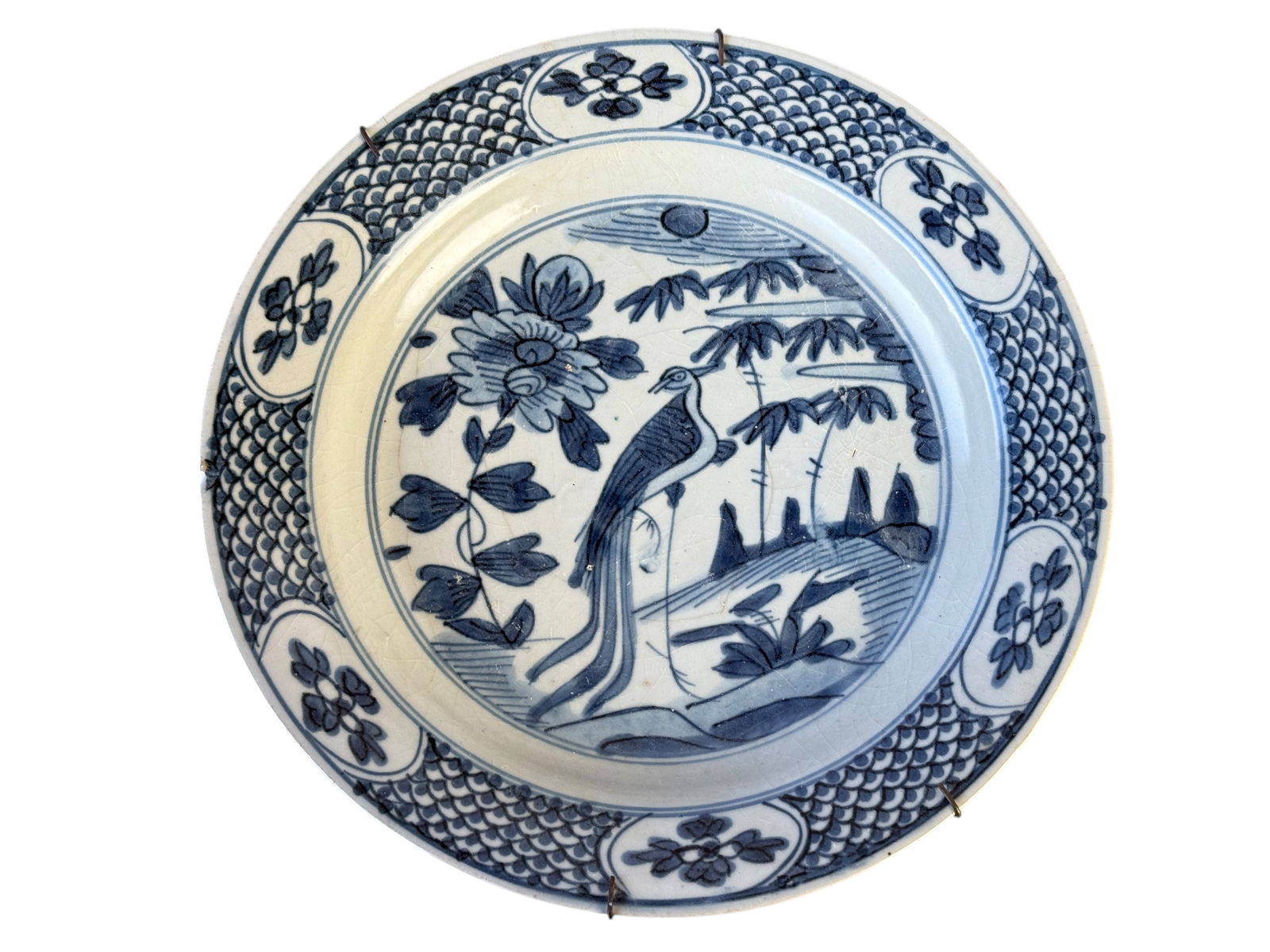 Two Blue and White Flower Dishes - 4