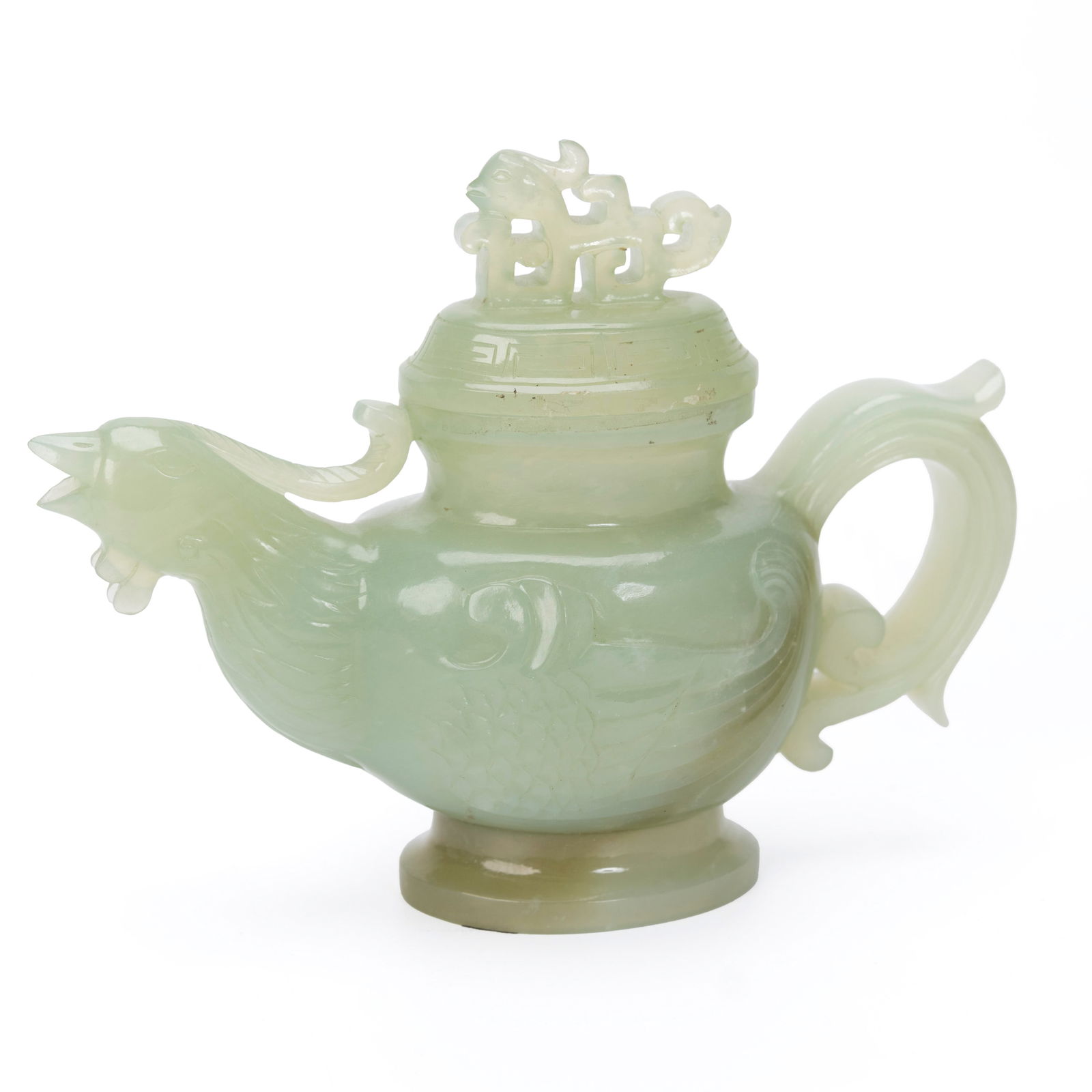 Chinese Celadon Jade Teapot (1 of 8)
