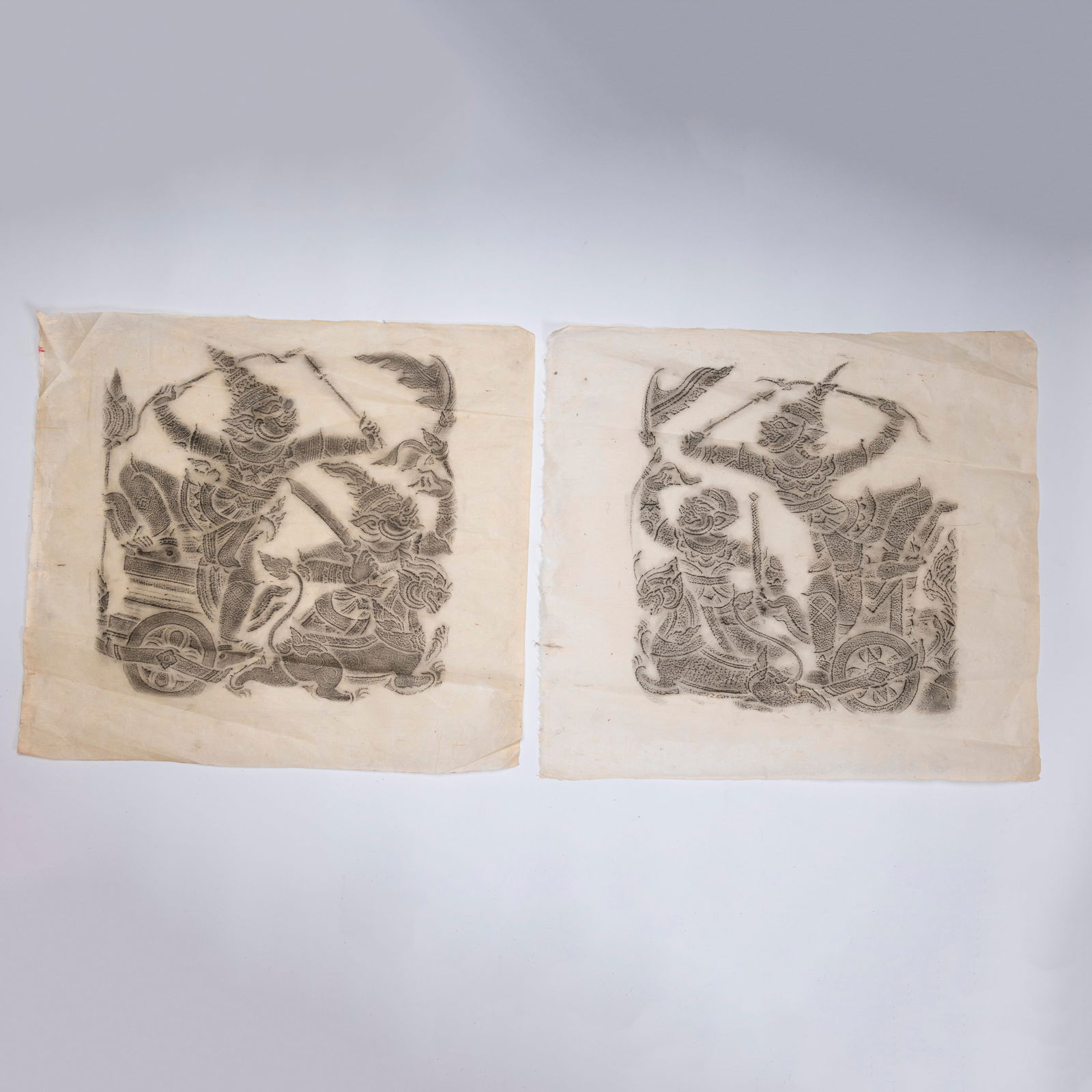 8 Pieces Large Rudding Mythic Warrior Scenes - 2