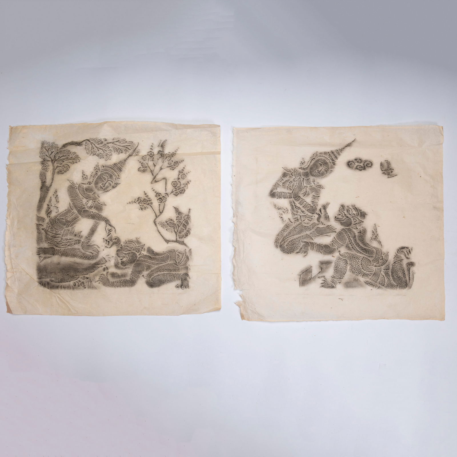 8 Pieces Large Rudding Mythic Warrior Scenes - 4