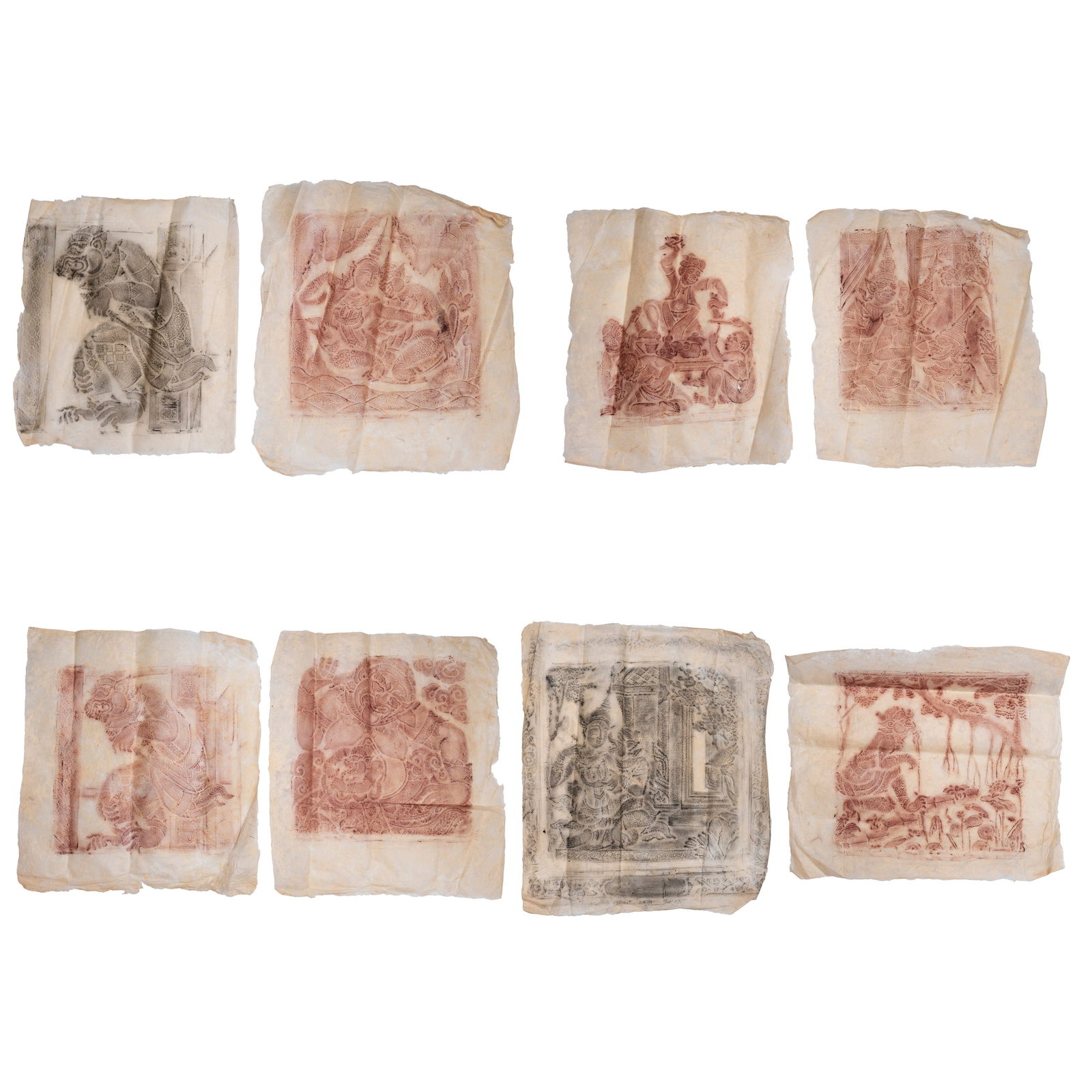 8 Pieces Rudding Mythic Warrior Scenes (1 of 6)