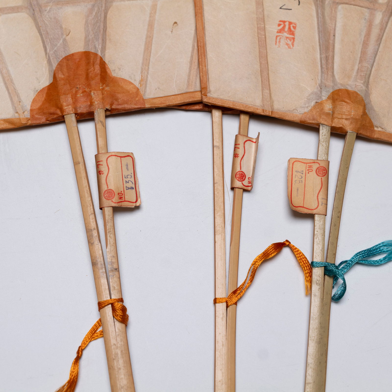 Three Chinese bamboo fans - 2