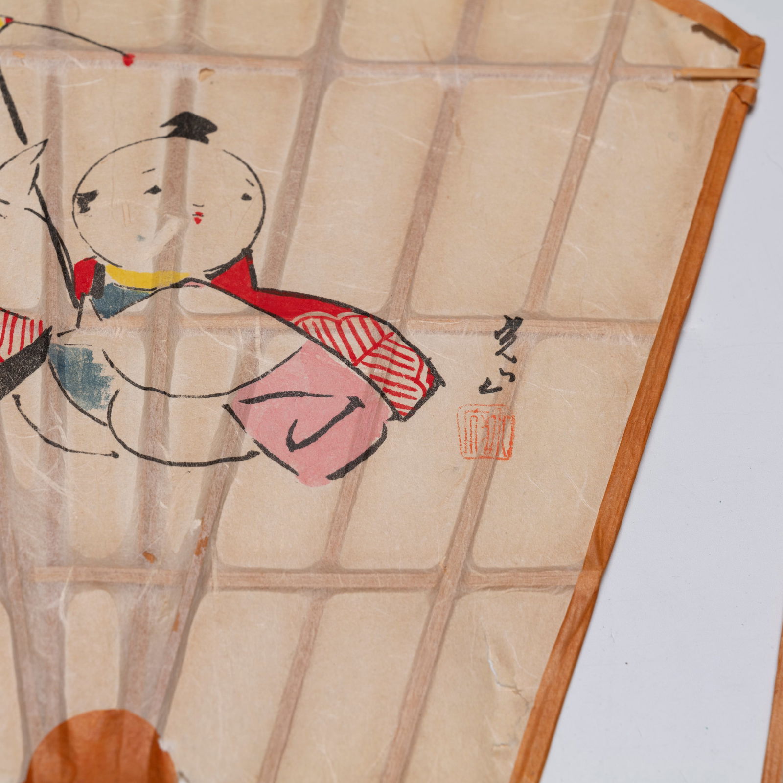 Three Chinese bamboo fans - 7