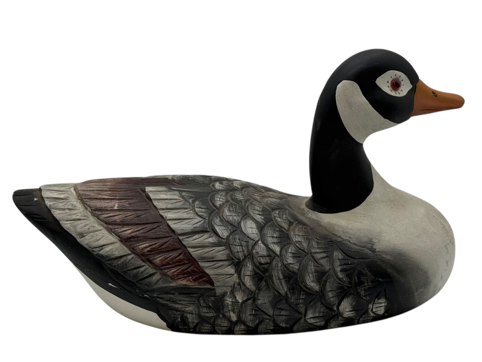 An American Carved and Painted Goose Decoy (1 of 5)