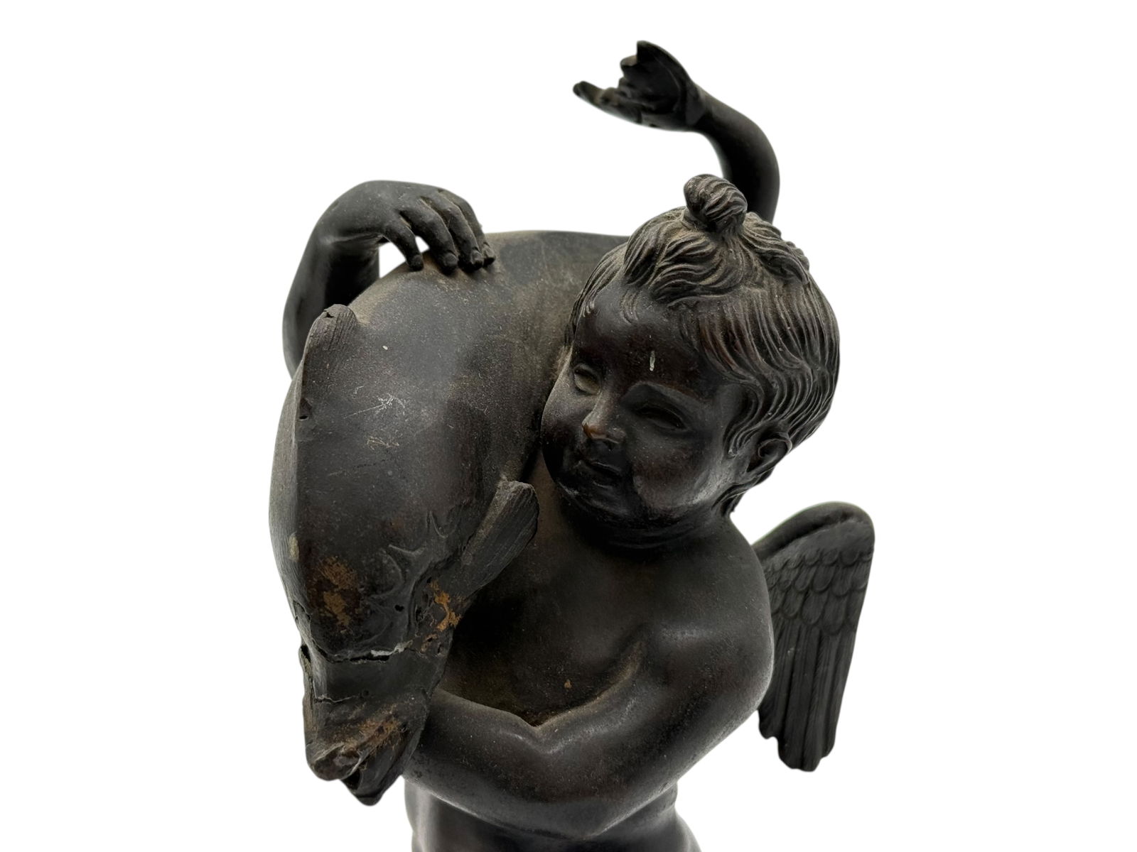 Two Bronze Figures on Stone Bases - 7