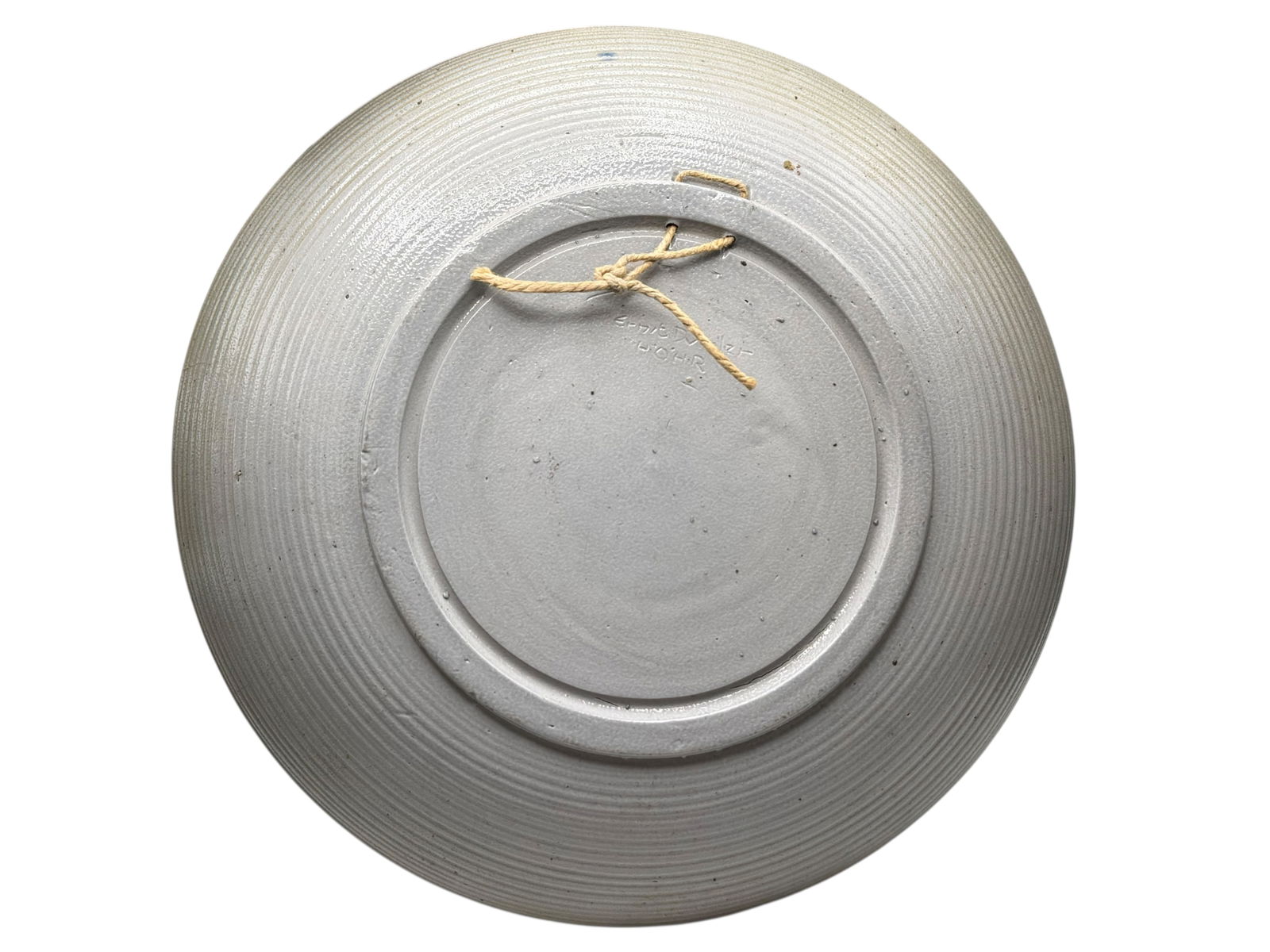 A Middle Eastern Metal Dish with Blue Decoration - 4